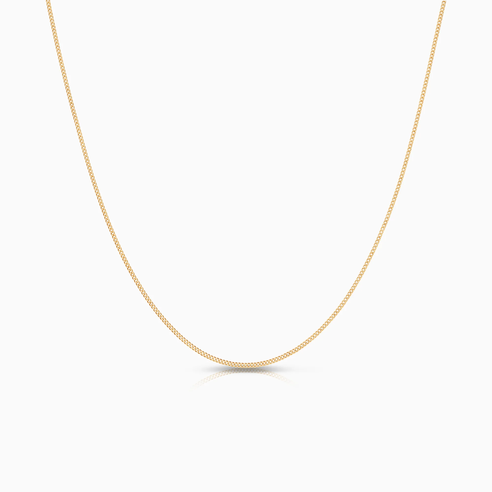 Curb necklace 1.59g 18K gold
