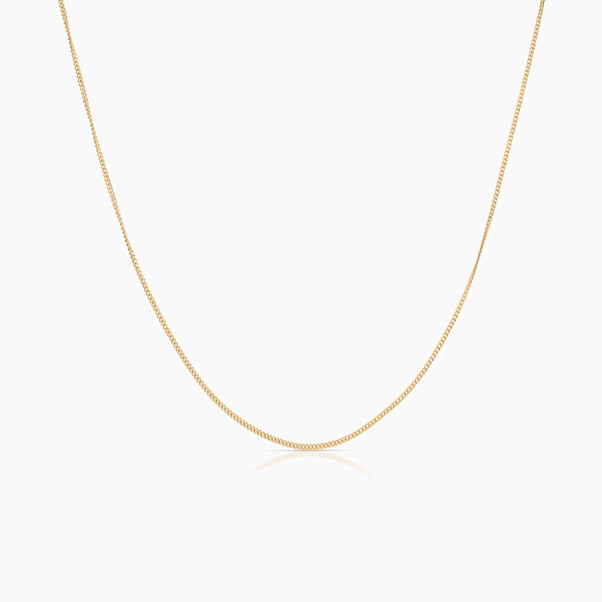 Curb necklace 1.60g 18K gold