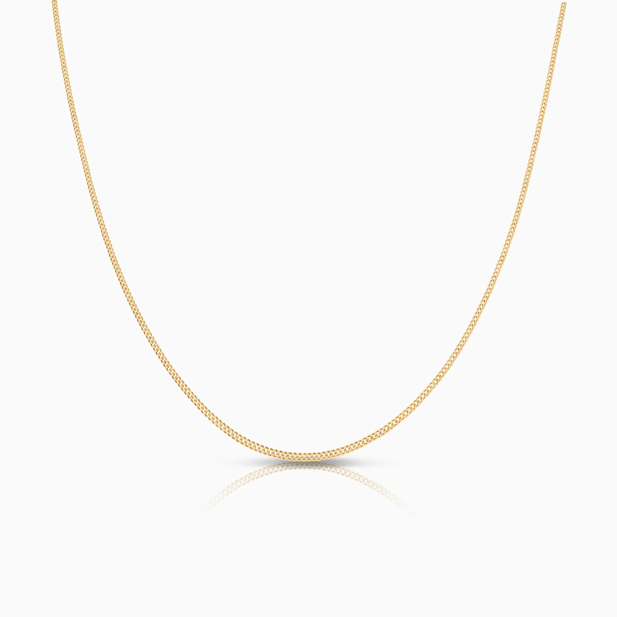 Curb necklace 1.63g 18K gold