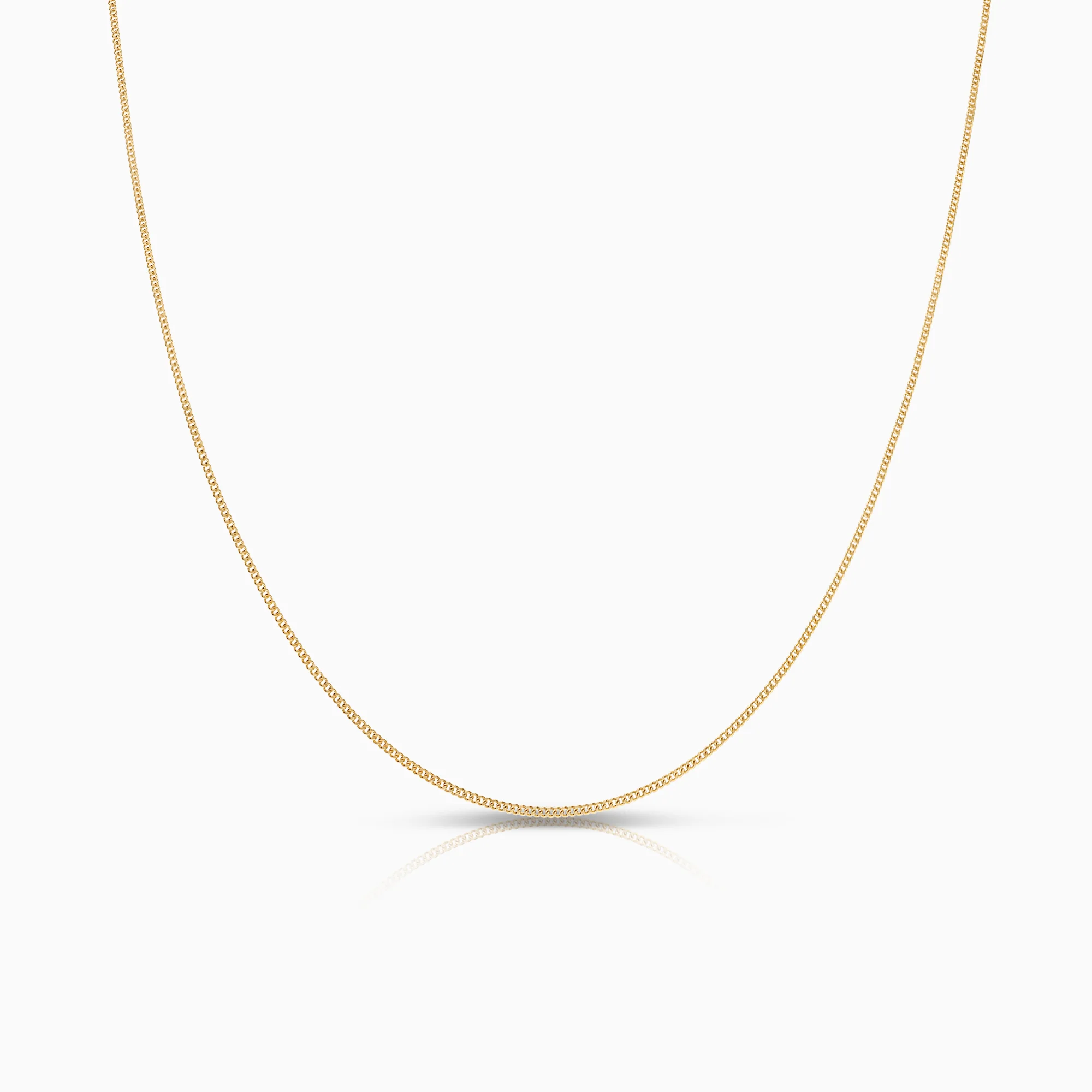 Curb necklace 1.64g 18K gold