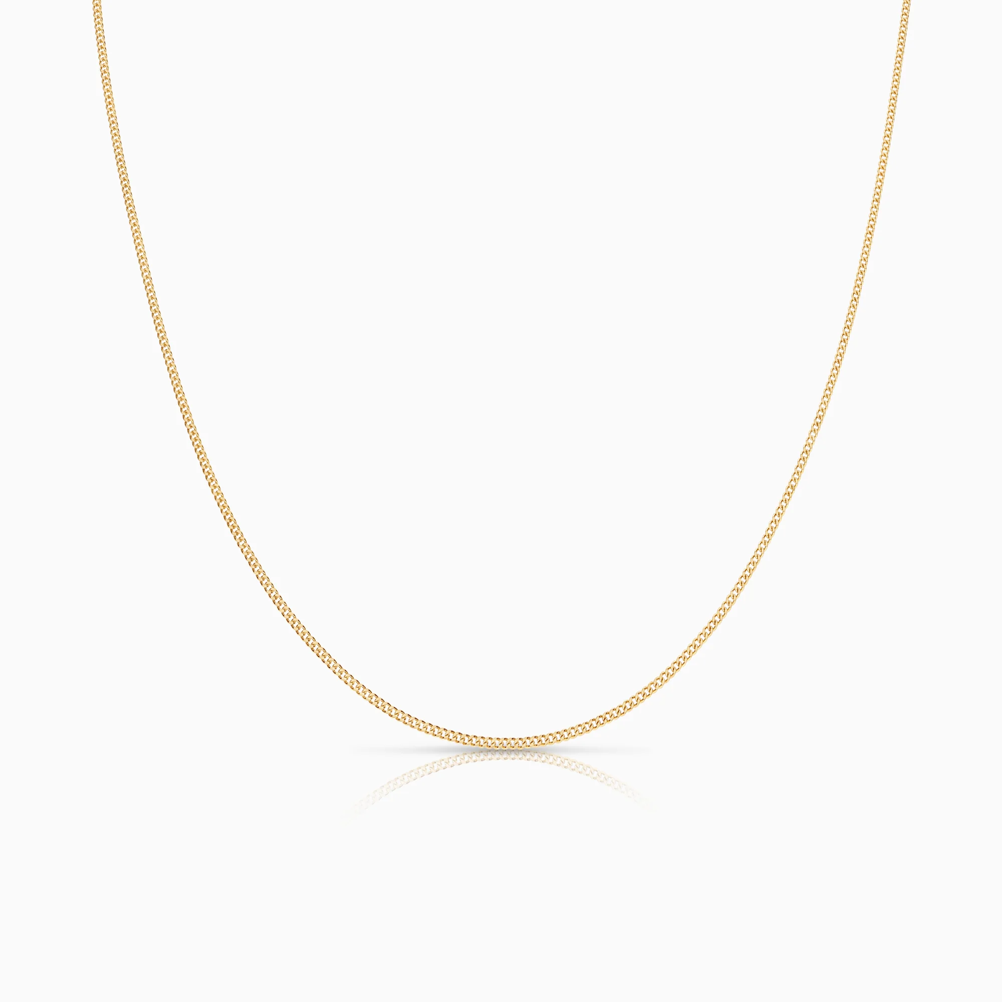 Curb necklace 1.65g 18K gold