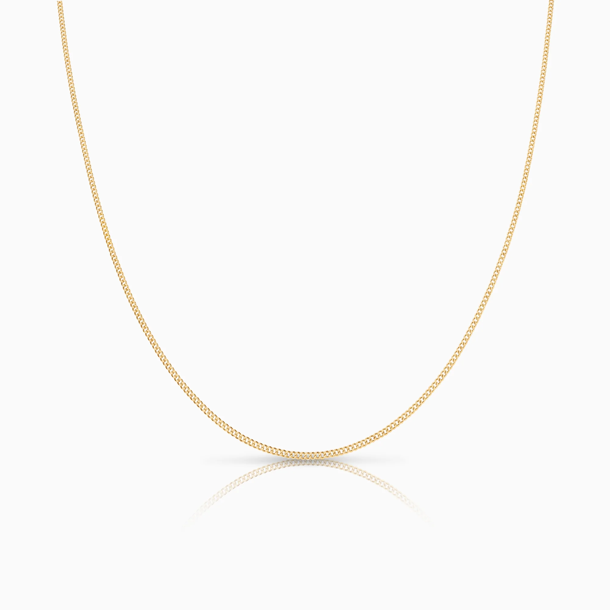 Curb necklace 1.65g 18K gold