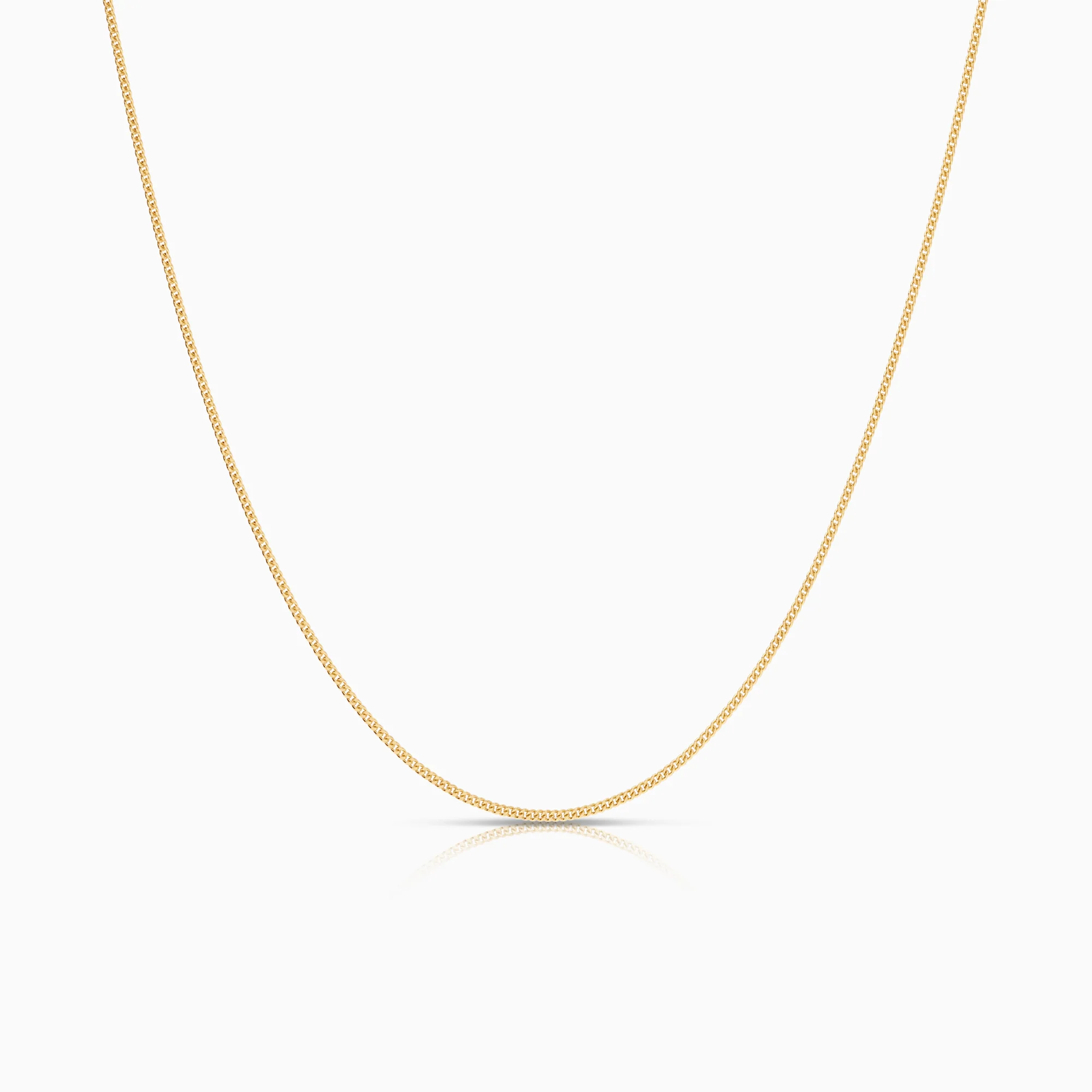 Curb necklace 1.67g 18K gold