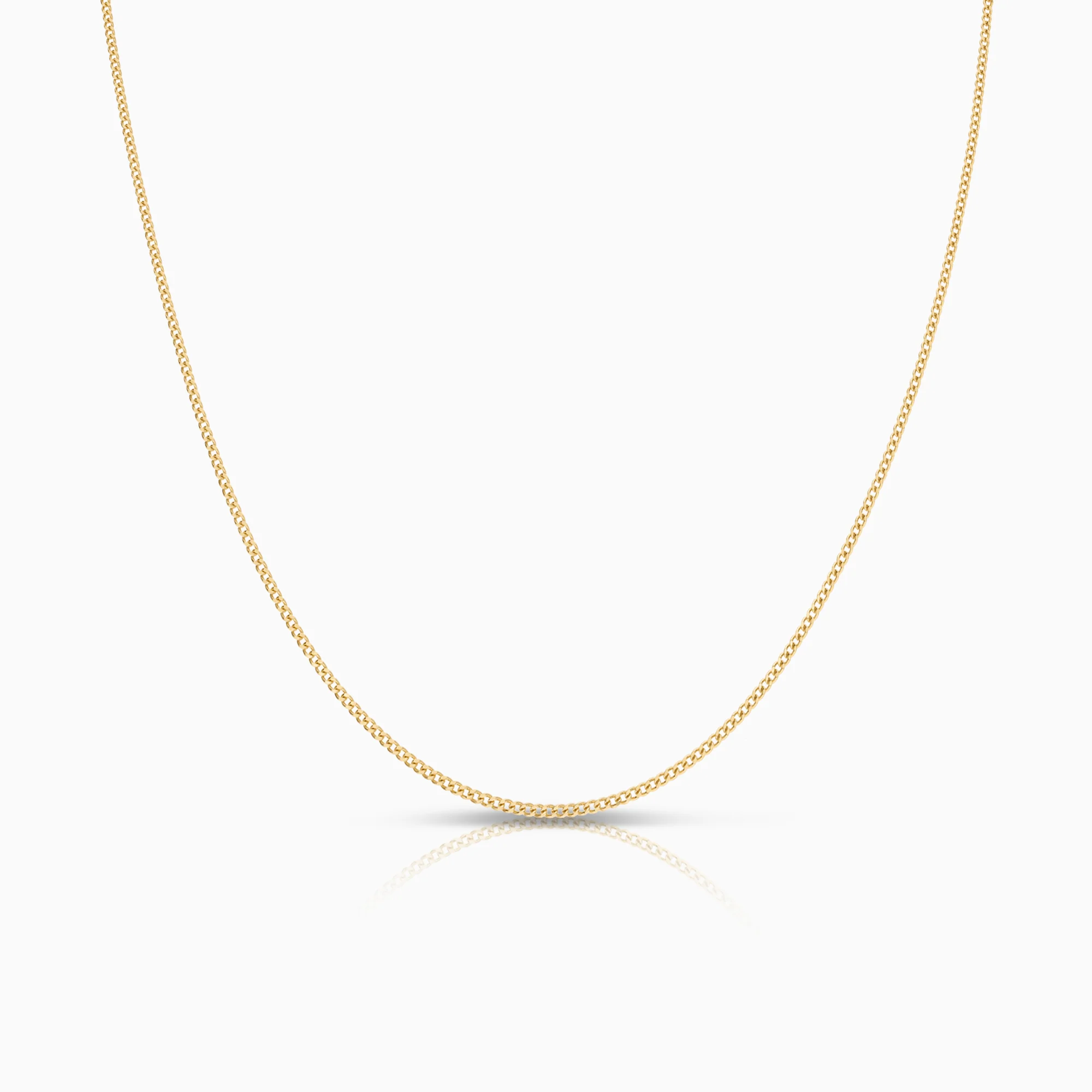 Curb necklace 1.67g 18K gold