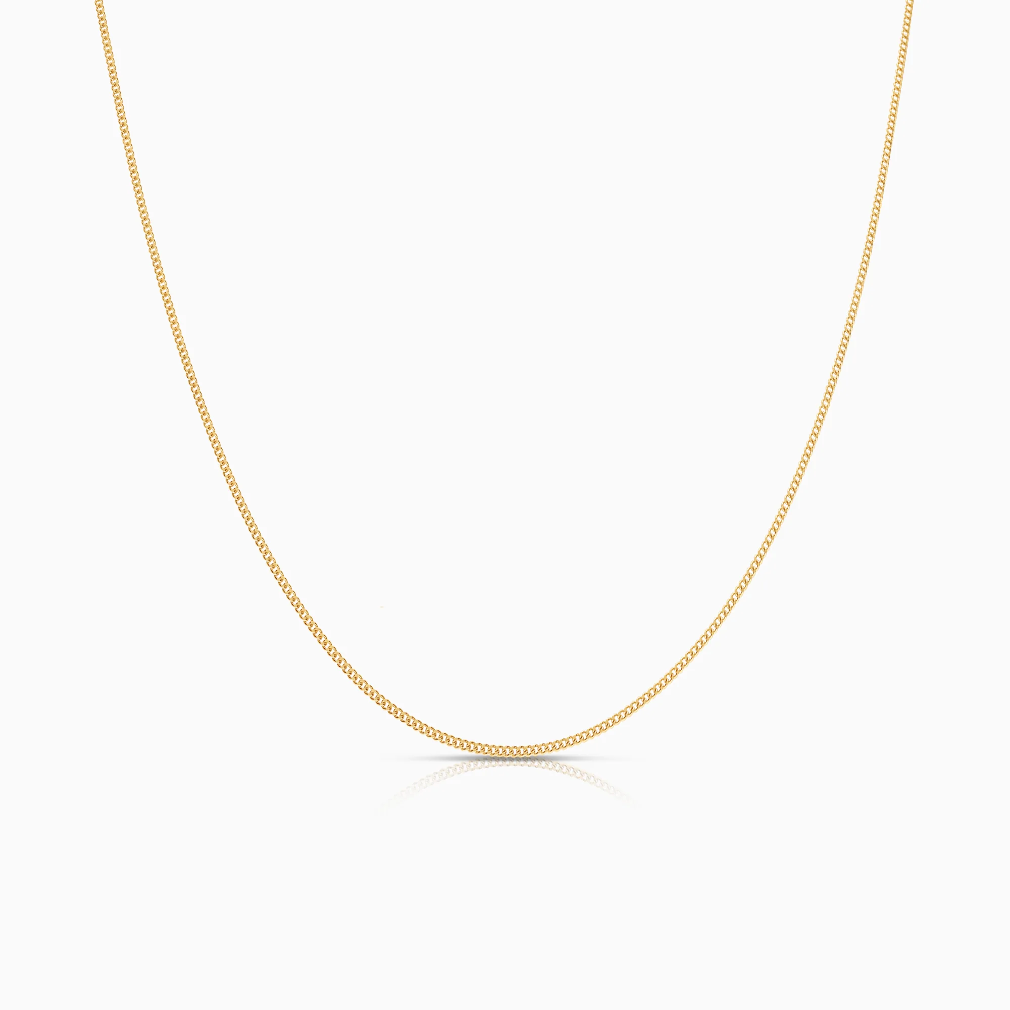 Curb necklace 1.69g 18K gold