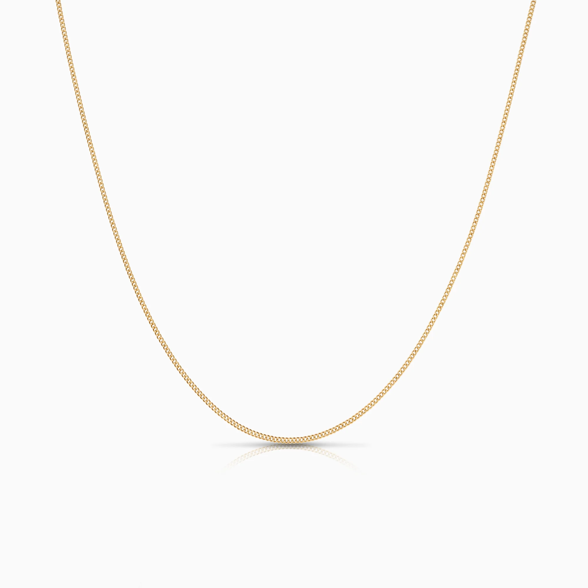 Curb necklace 1.69g 18K gold