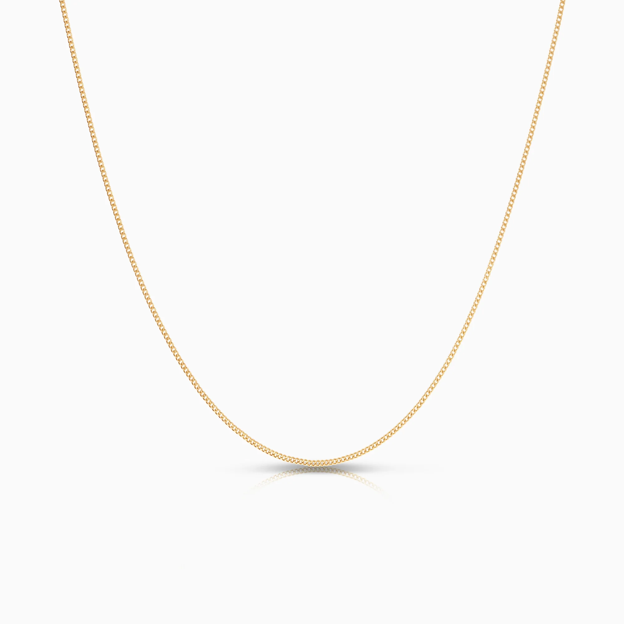 Curb necklace 1.71g 18K gold