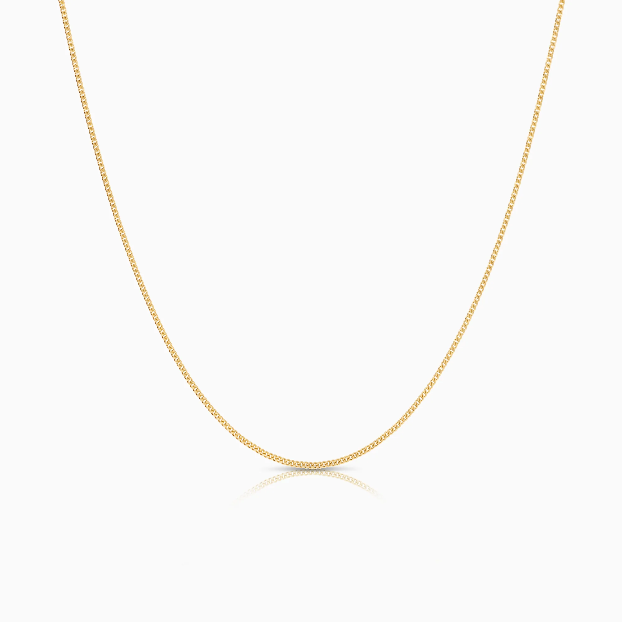 Curb necklace 1.78g 18K gold