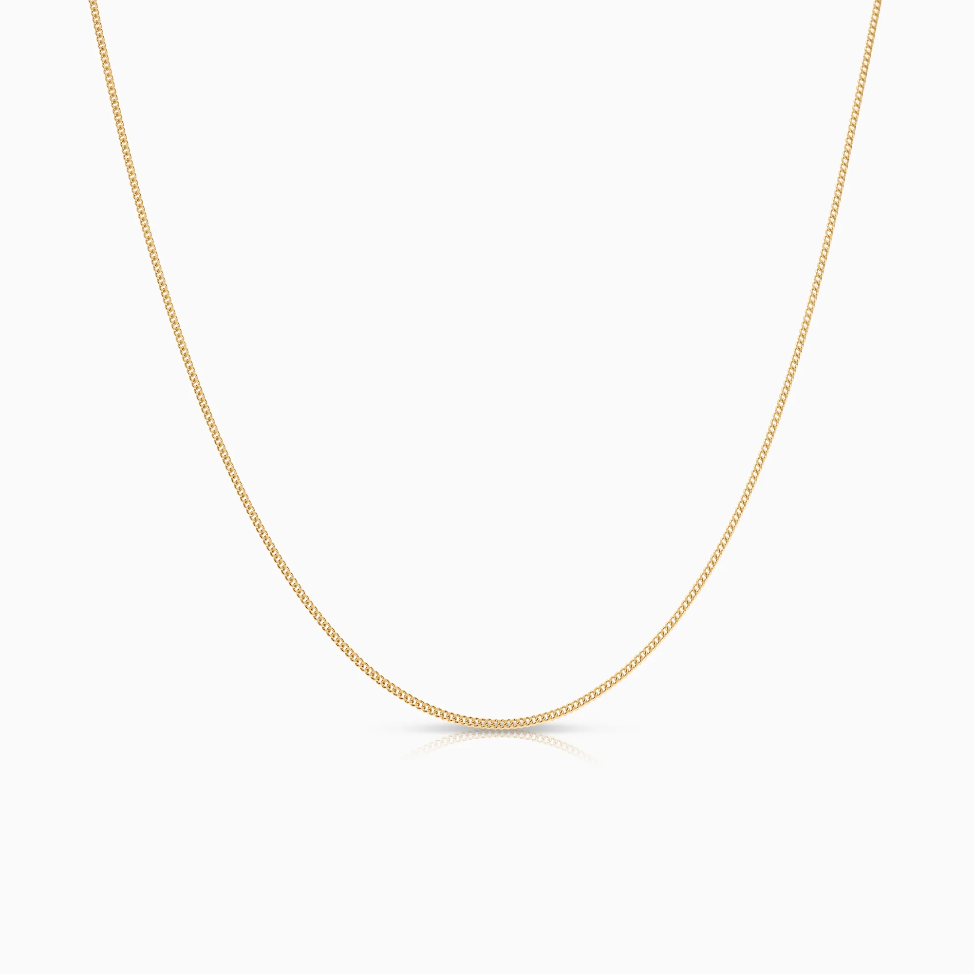 Curb necklace 1.79g 18K gold