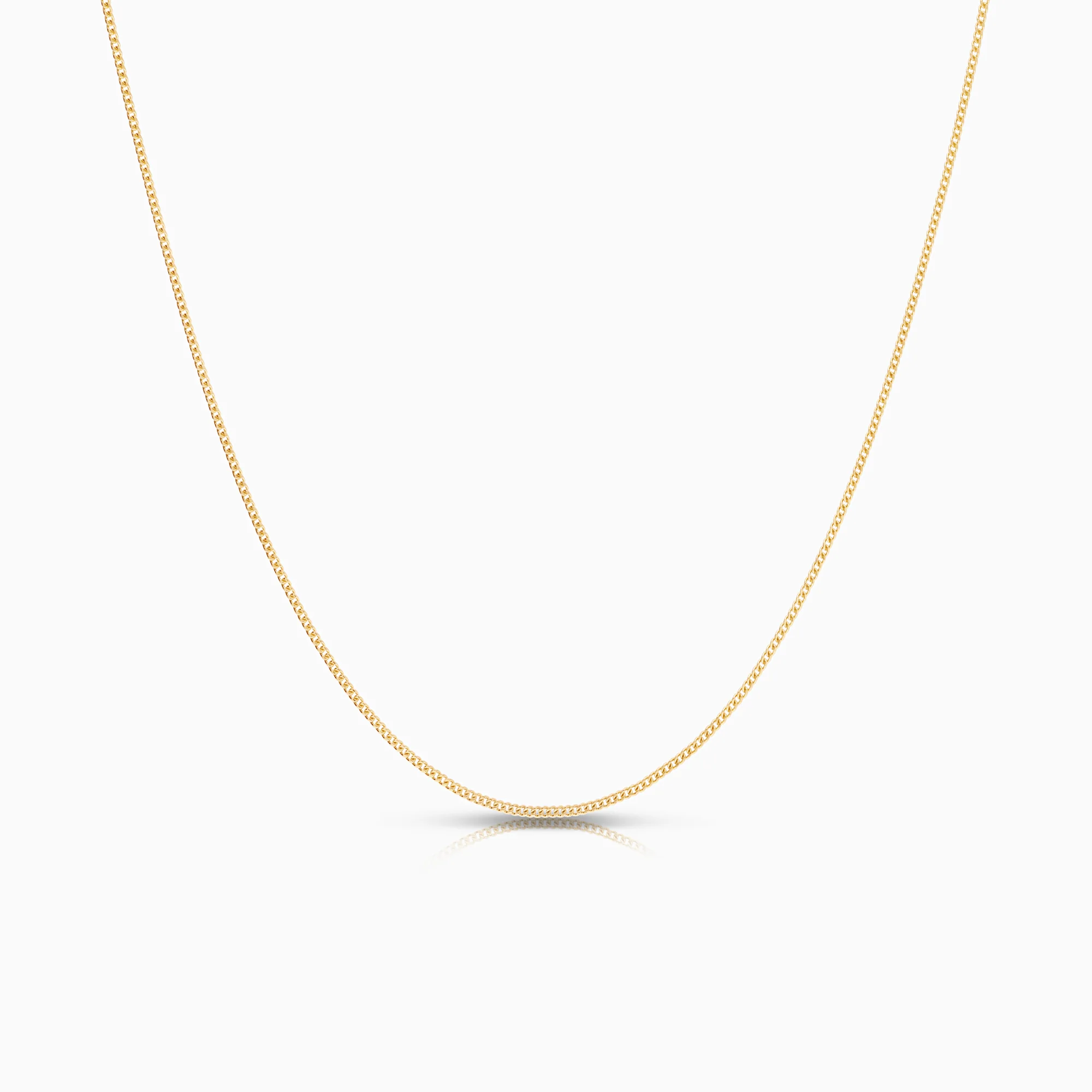 Curb necklace 1.83g 18K gold