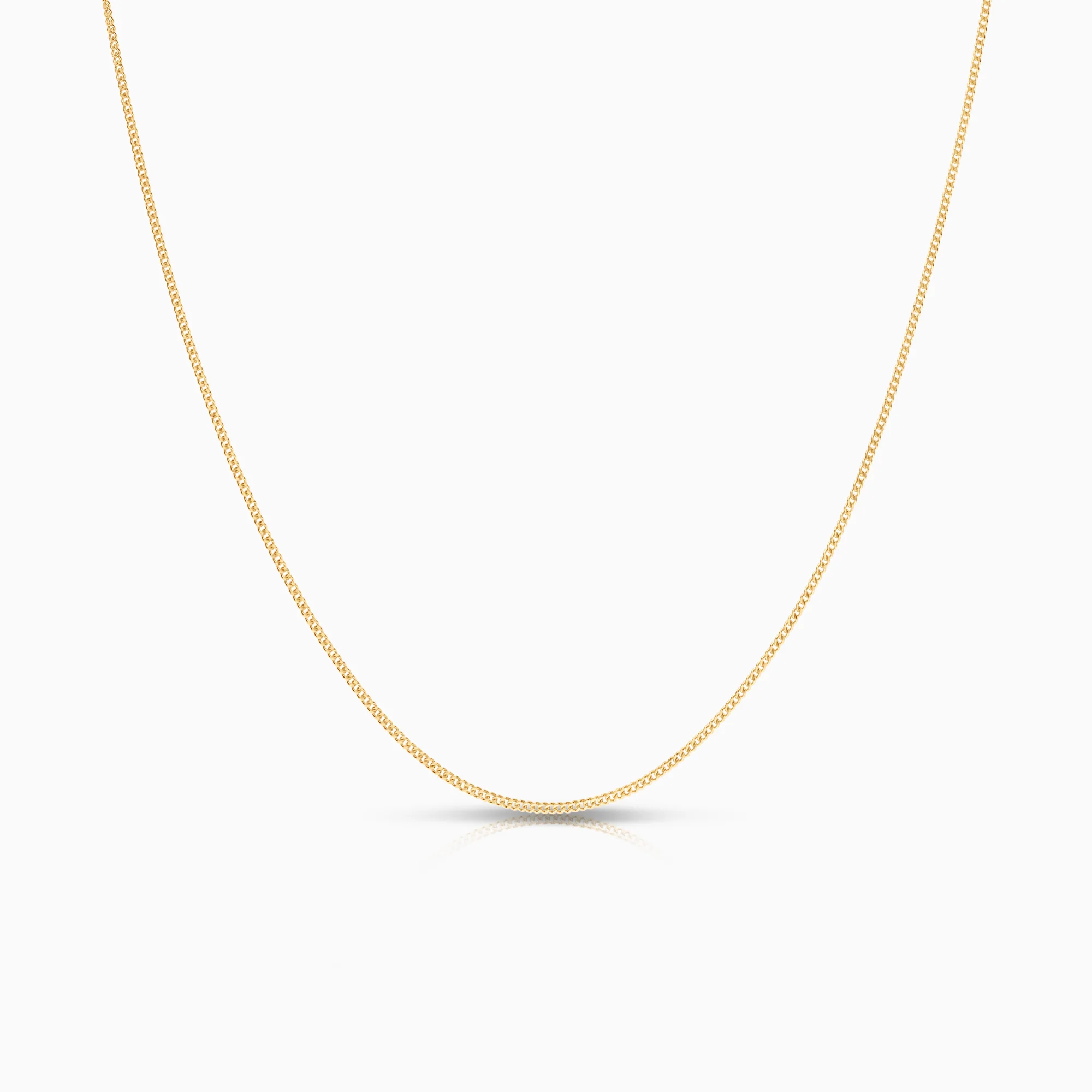Curb necklace 1.85g 18K gold