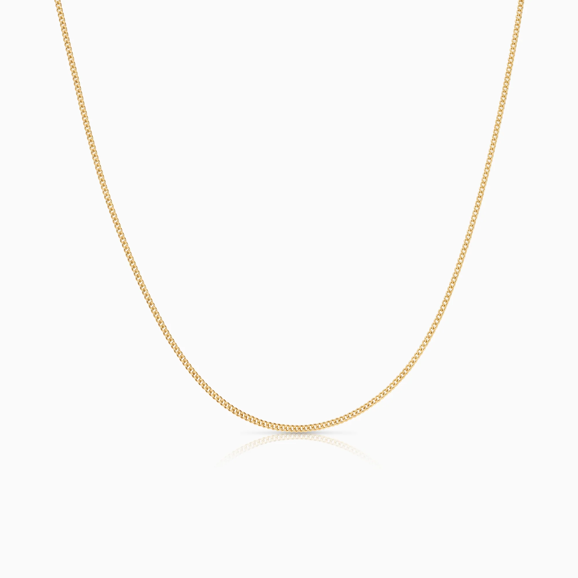 Curb necklace 1.85g 18K gold