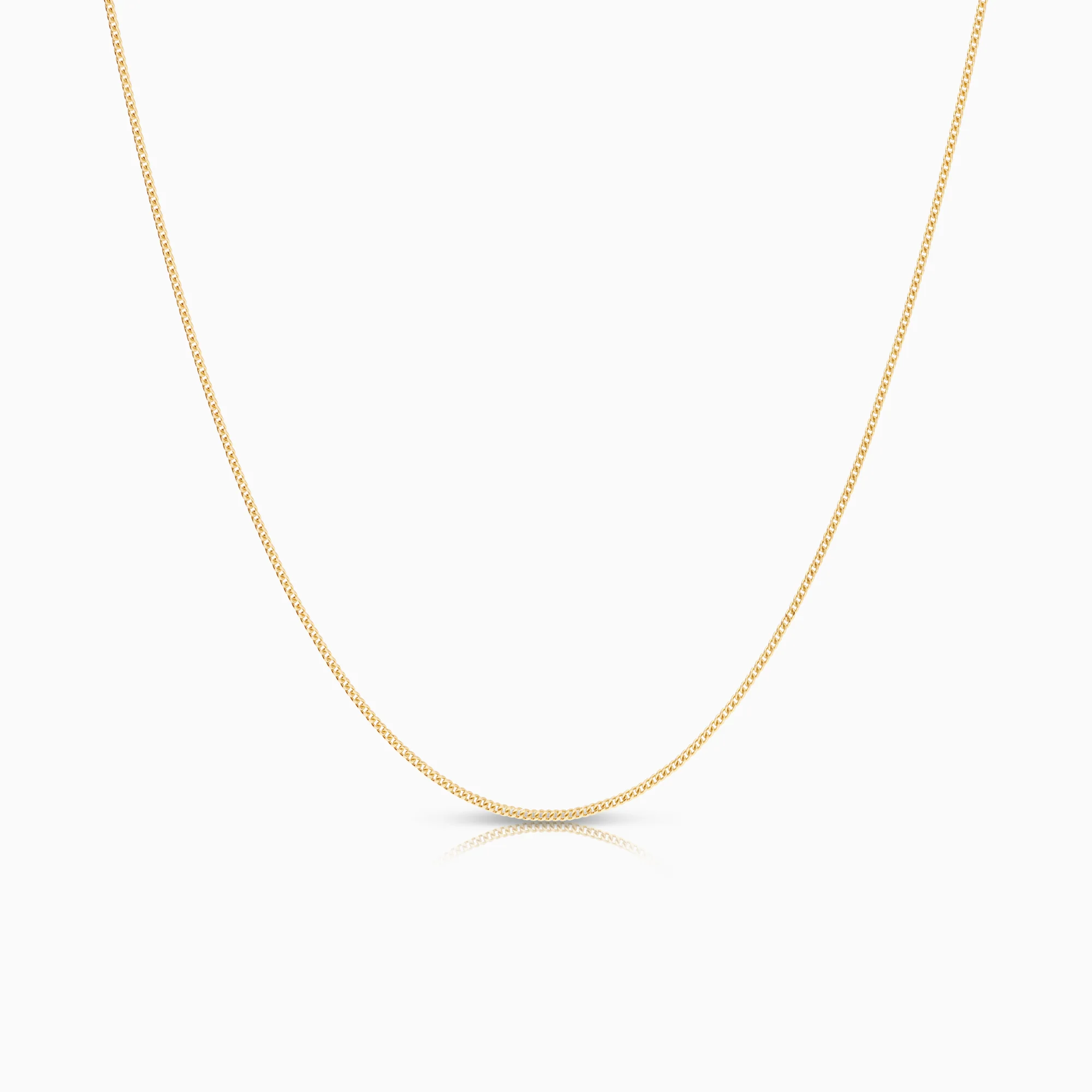 Curb necklace 1.86g 18K gold