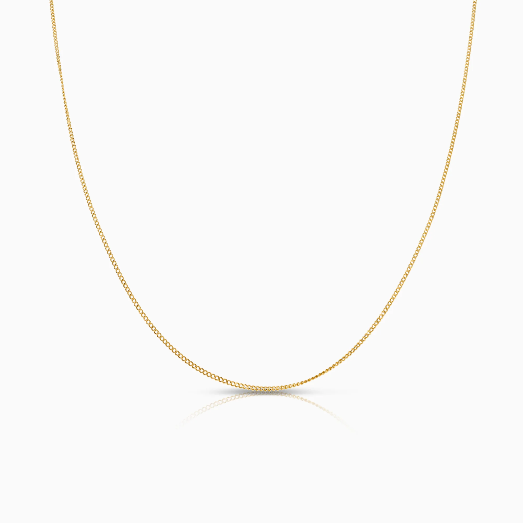 Curb necklace 1.87g 18K gold