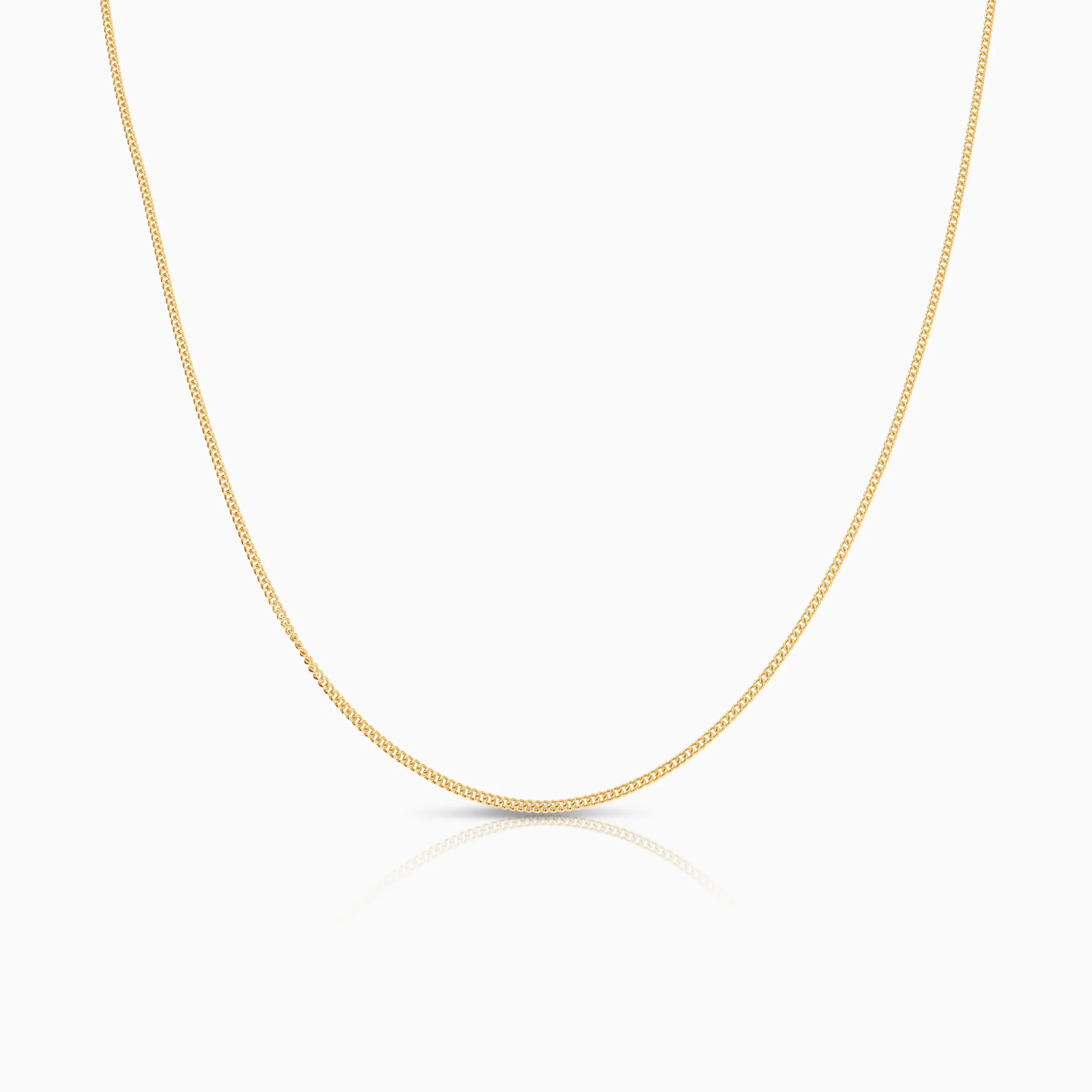 Curb necklace 1.87g 18K gold