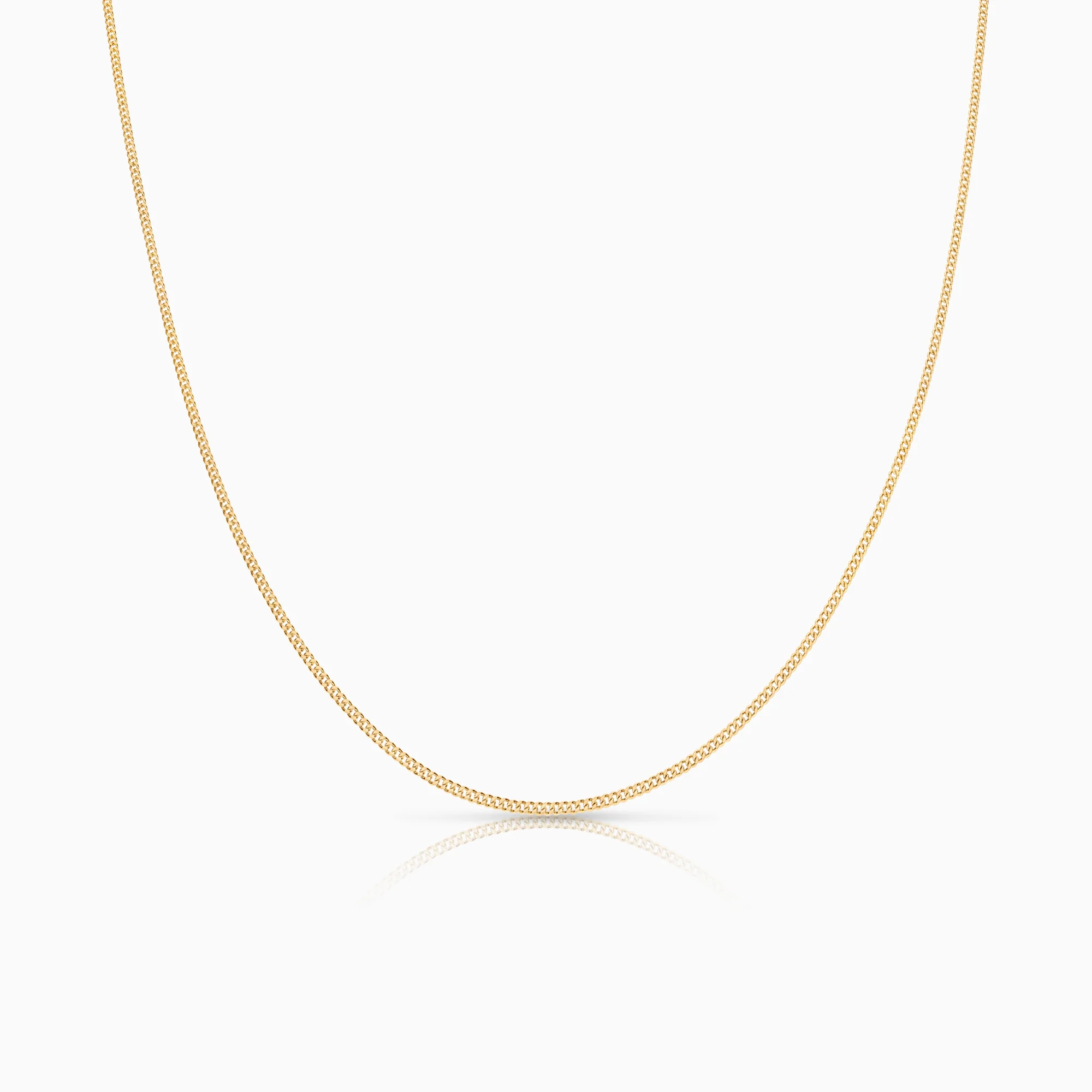 Curb necklace 1.91g 18K gold