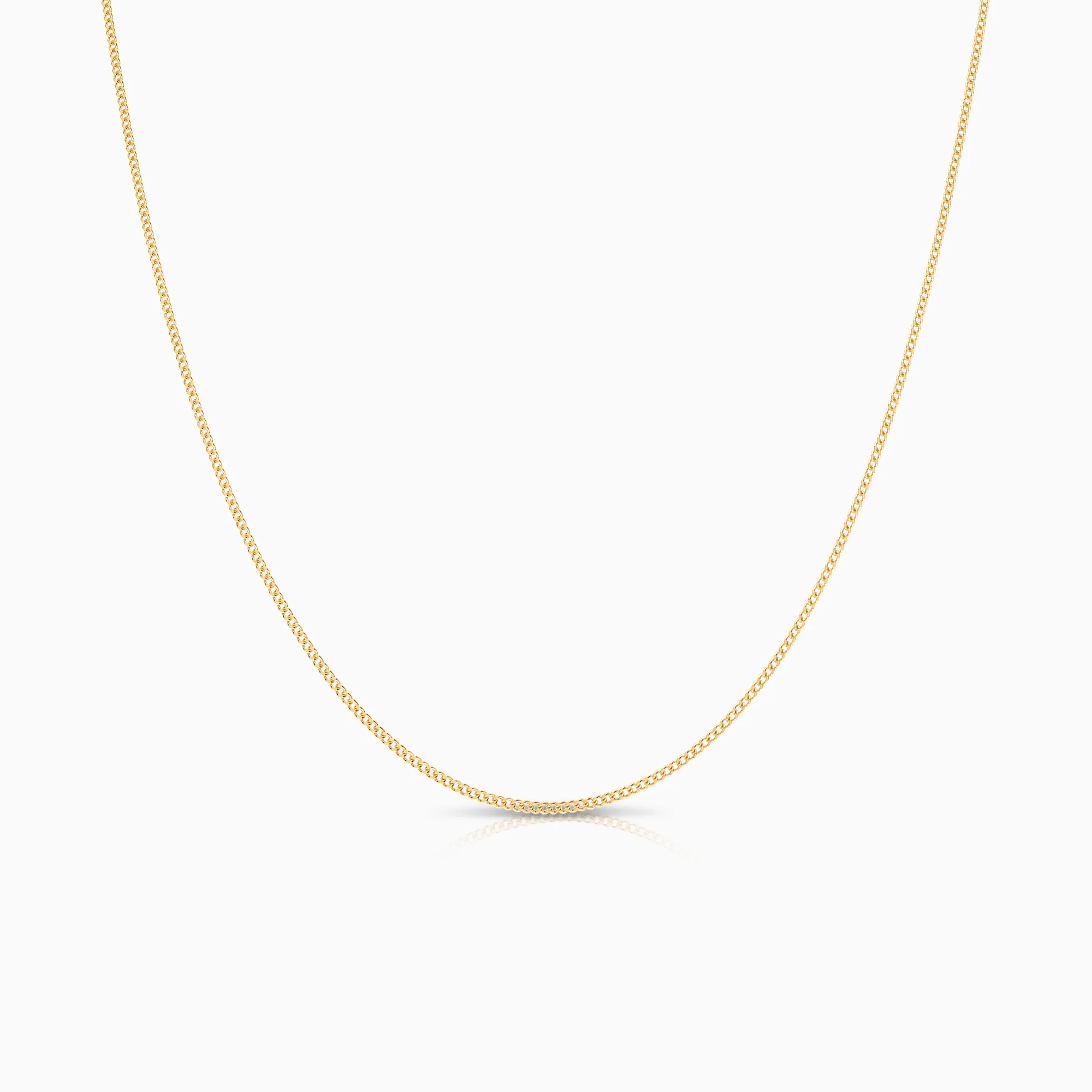 Curb necklace 1.93g 18K gold