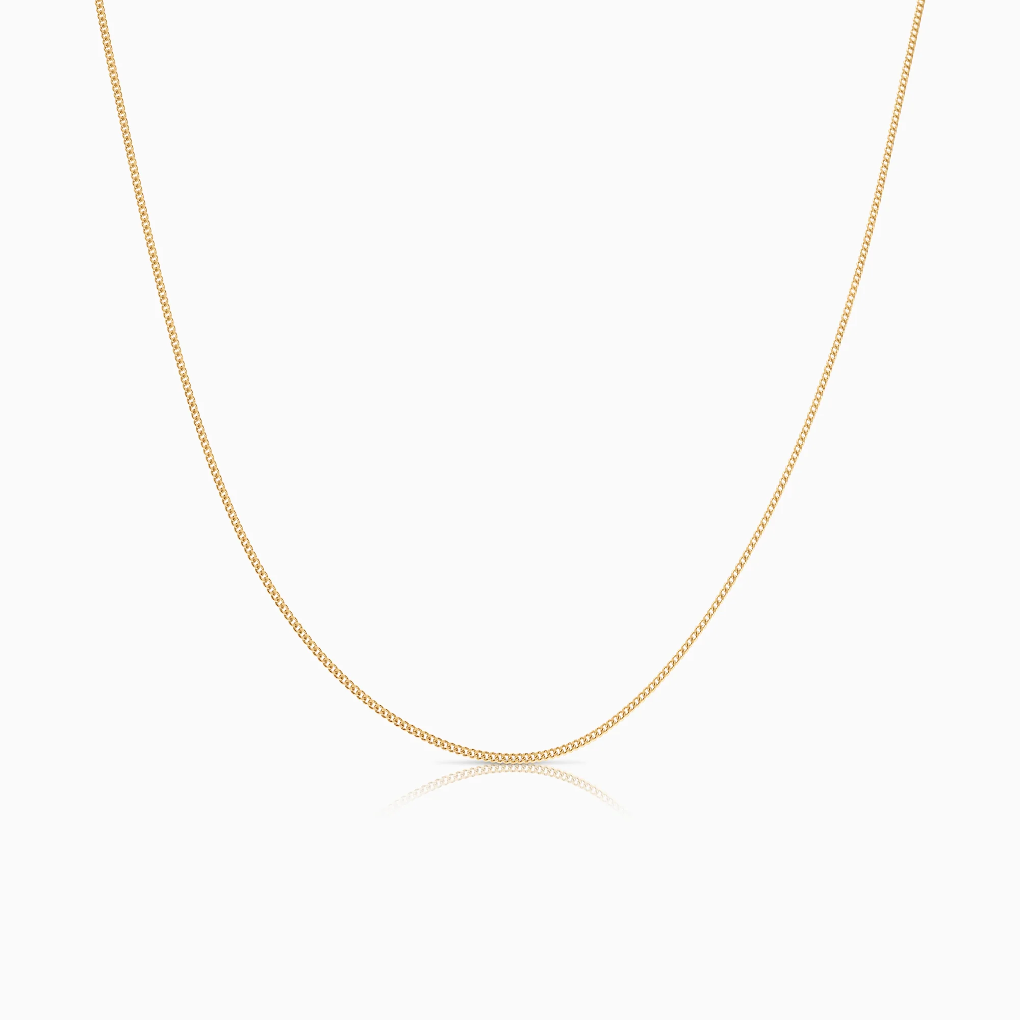 Curb necklace 1.94g 18K gold