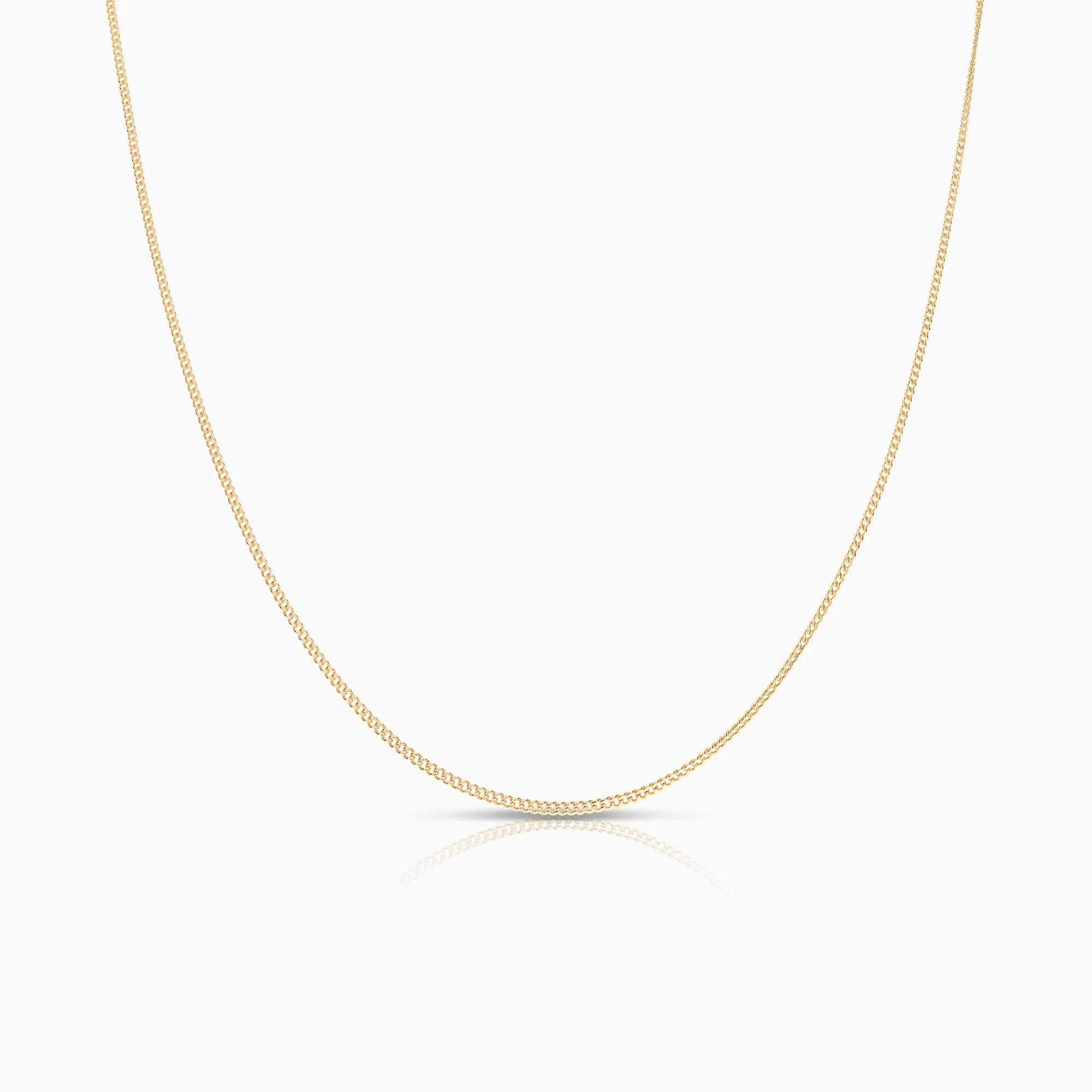 Curb necklace 1.89g 18K gold