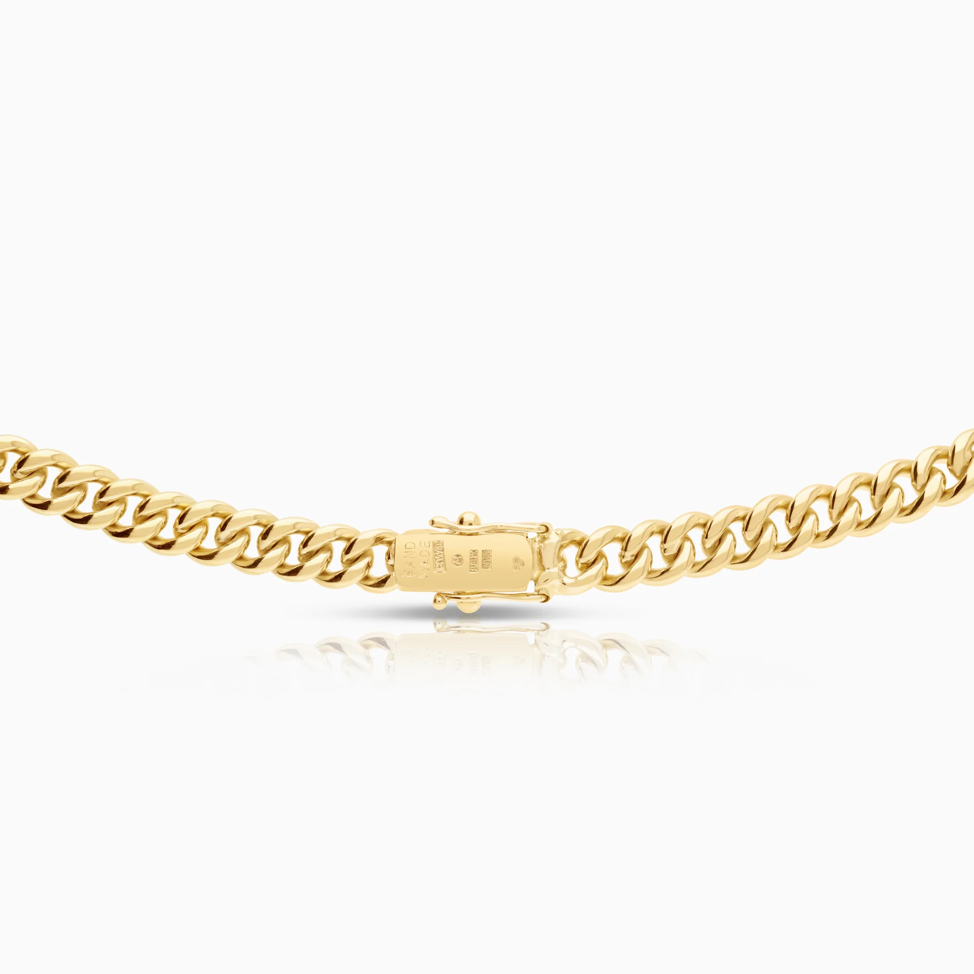 Curb necklace 101.12g 18K gold - Image 3
