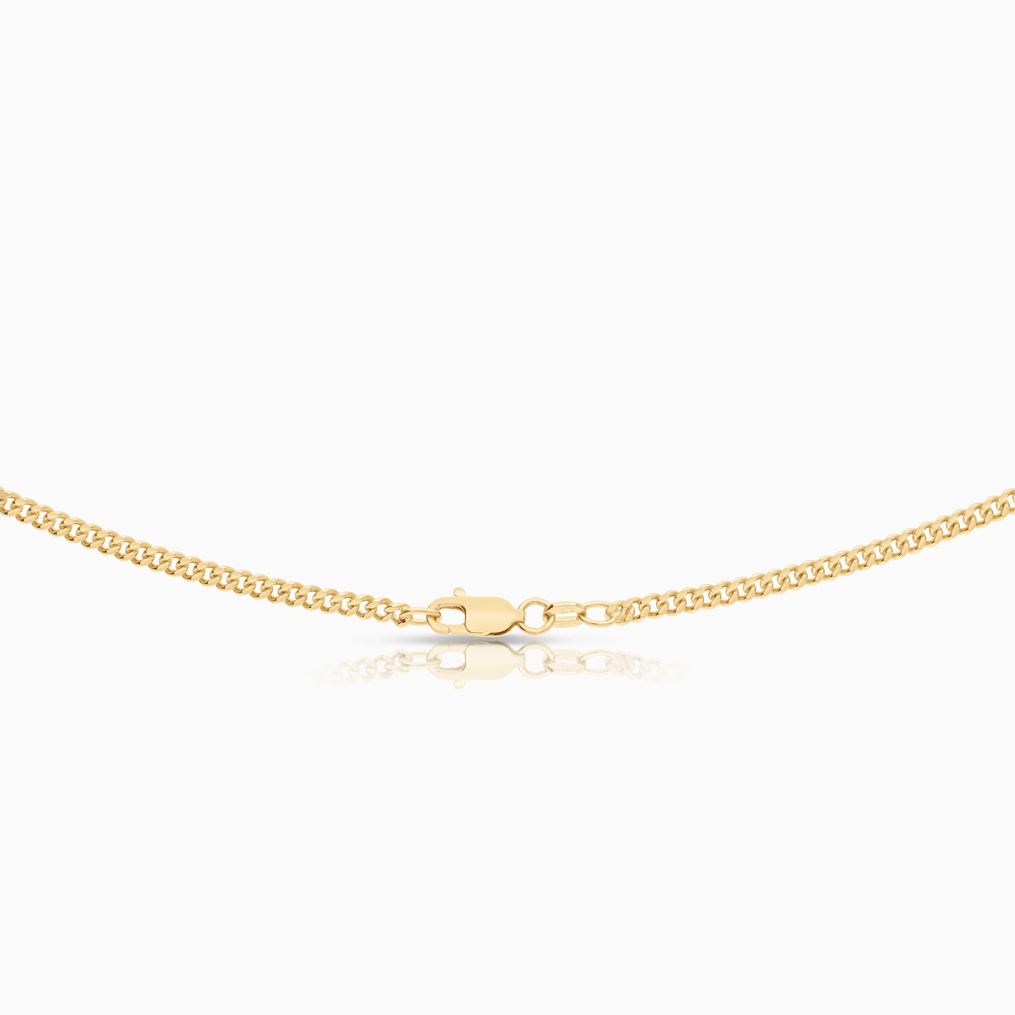 Curb necklace 12.10g 18K gold - Image 2