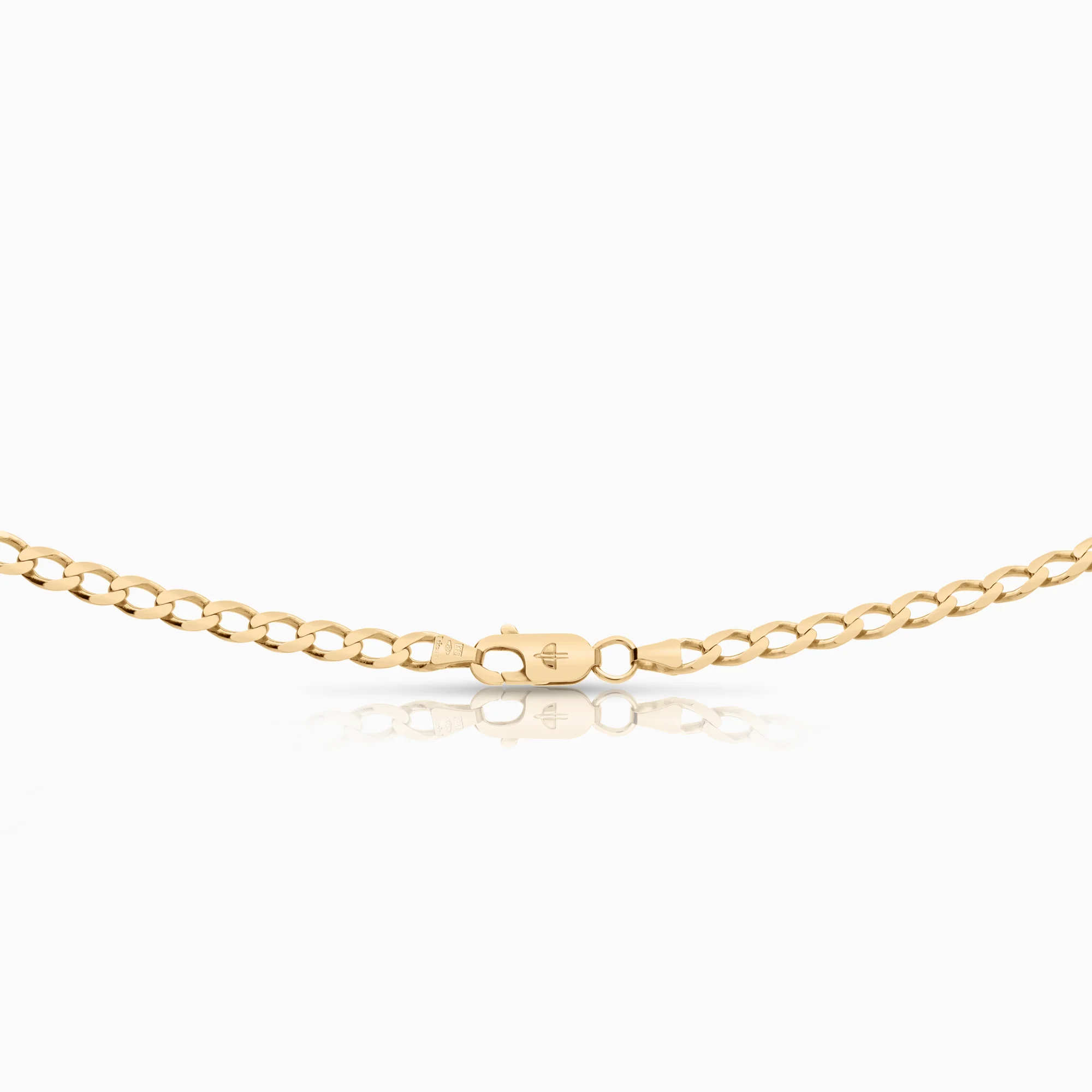 Curb necklace 13.79g 18K gold - Image 2