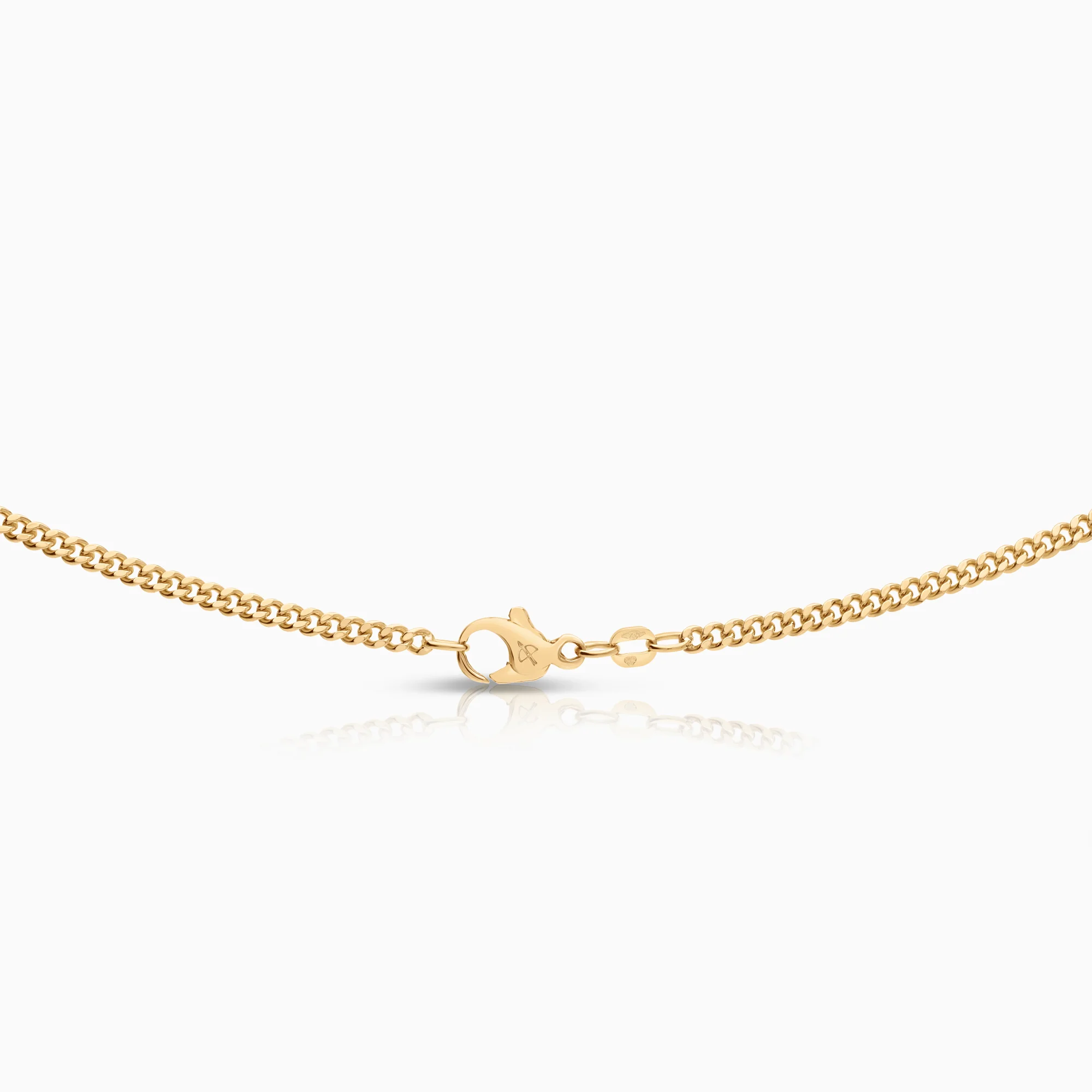 Curb necklace 14.04g 18K gold - Image 2