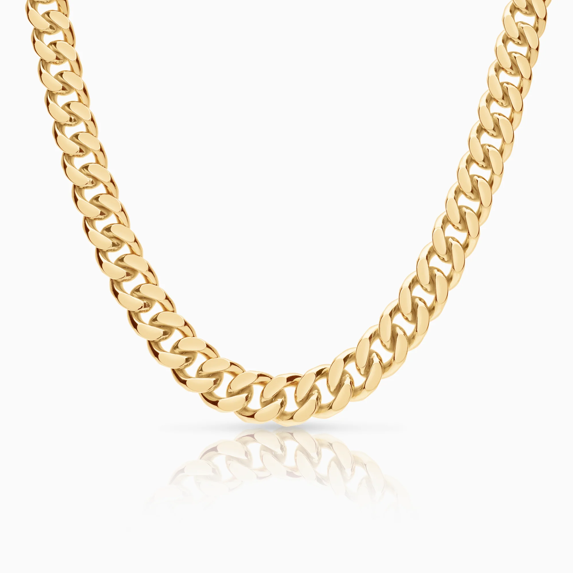 Curb necklace 153.56g 18K gold