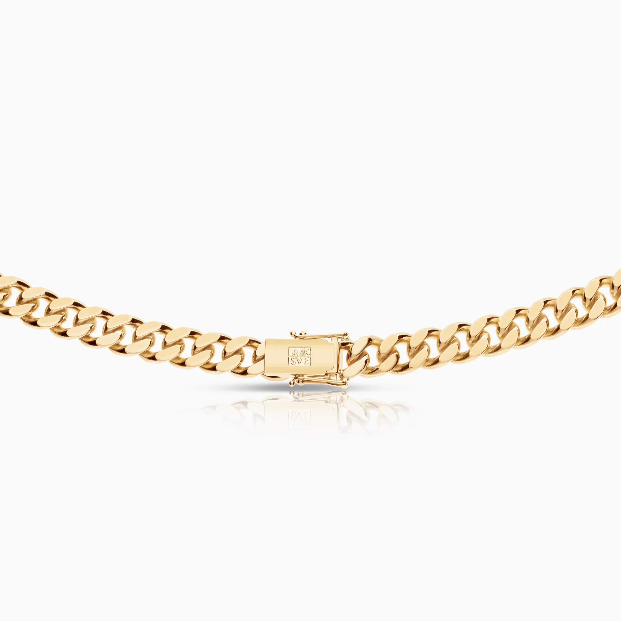 Curb necklace 153.56g 18K gold - Image 3