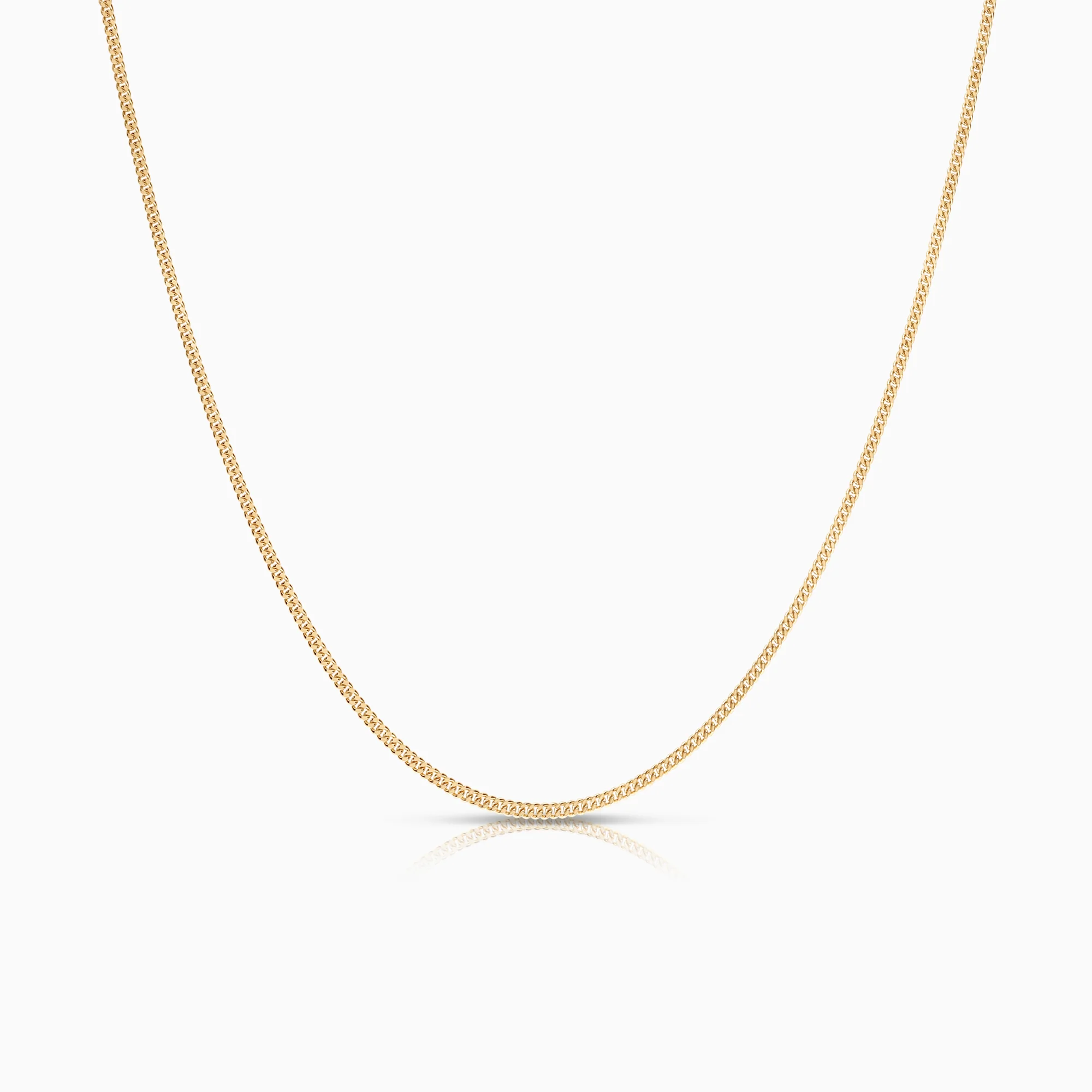 Curb necklace 2.11g 18K gold