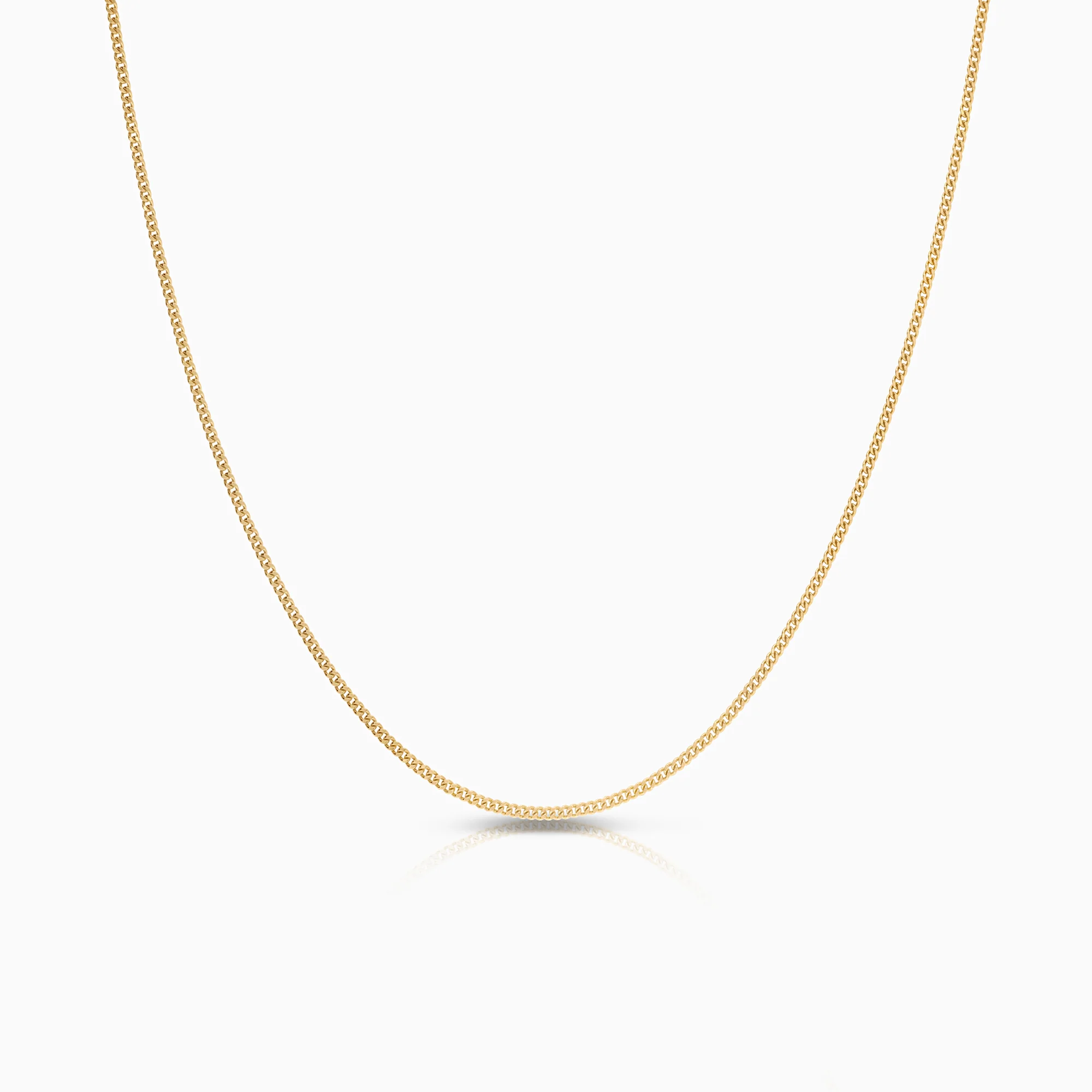 Curb necklace 2.26g 18K gold