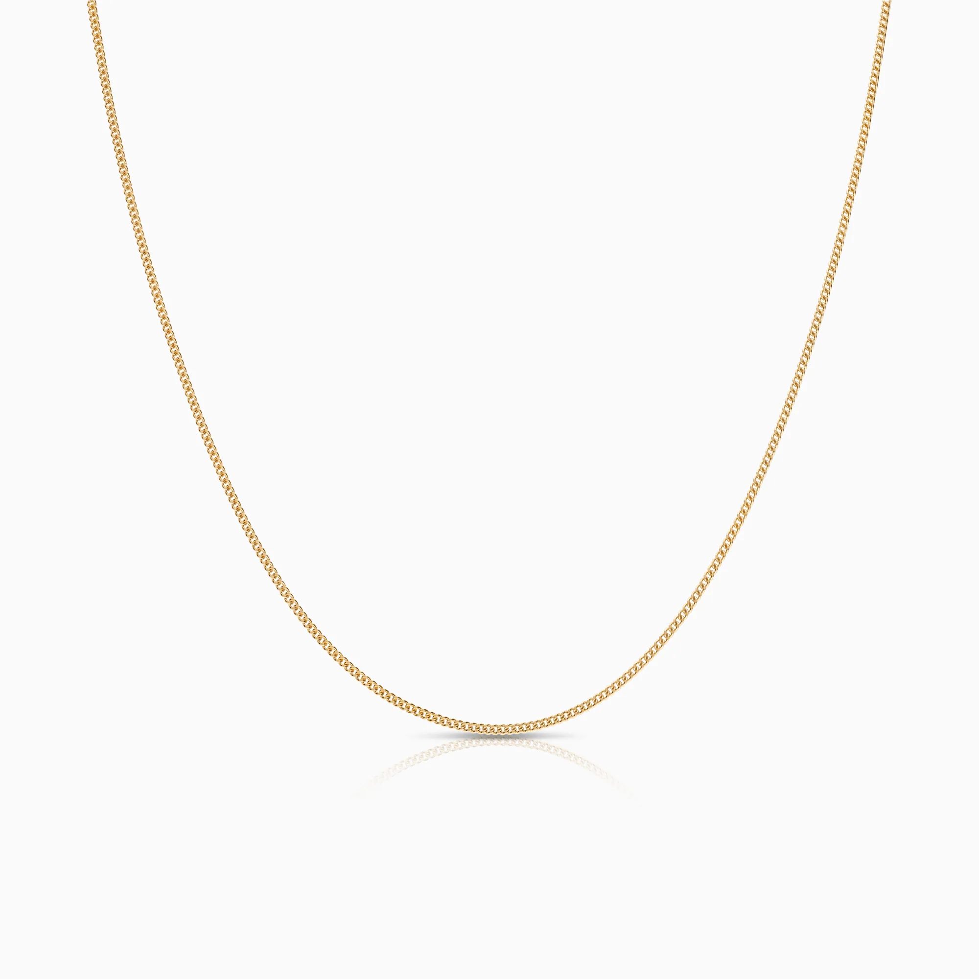 Curb necklace 2.35g 18K gold