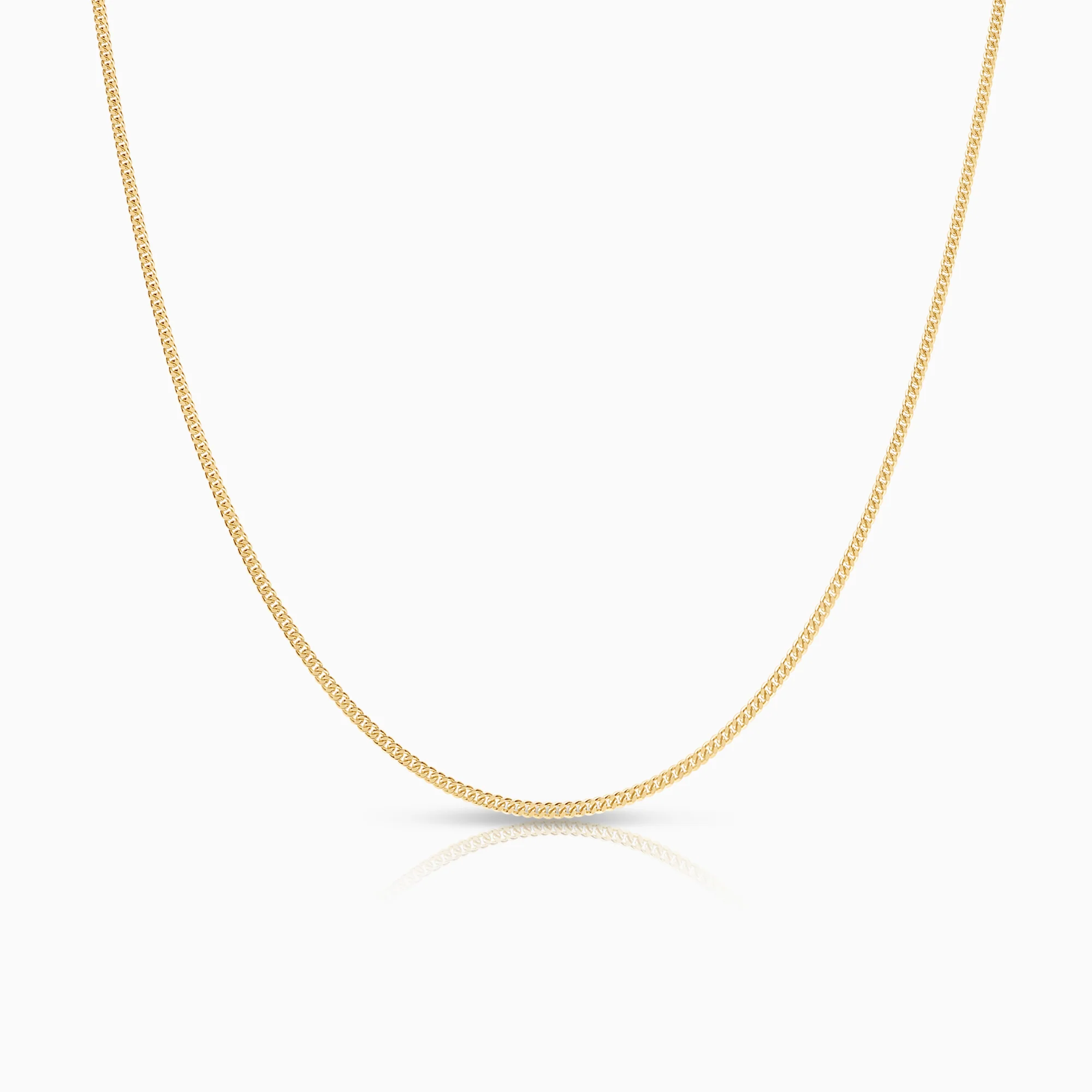 Curb necklace 2.37g 18K gold