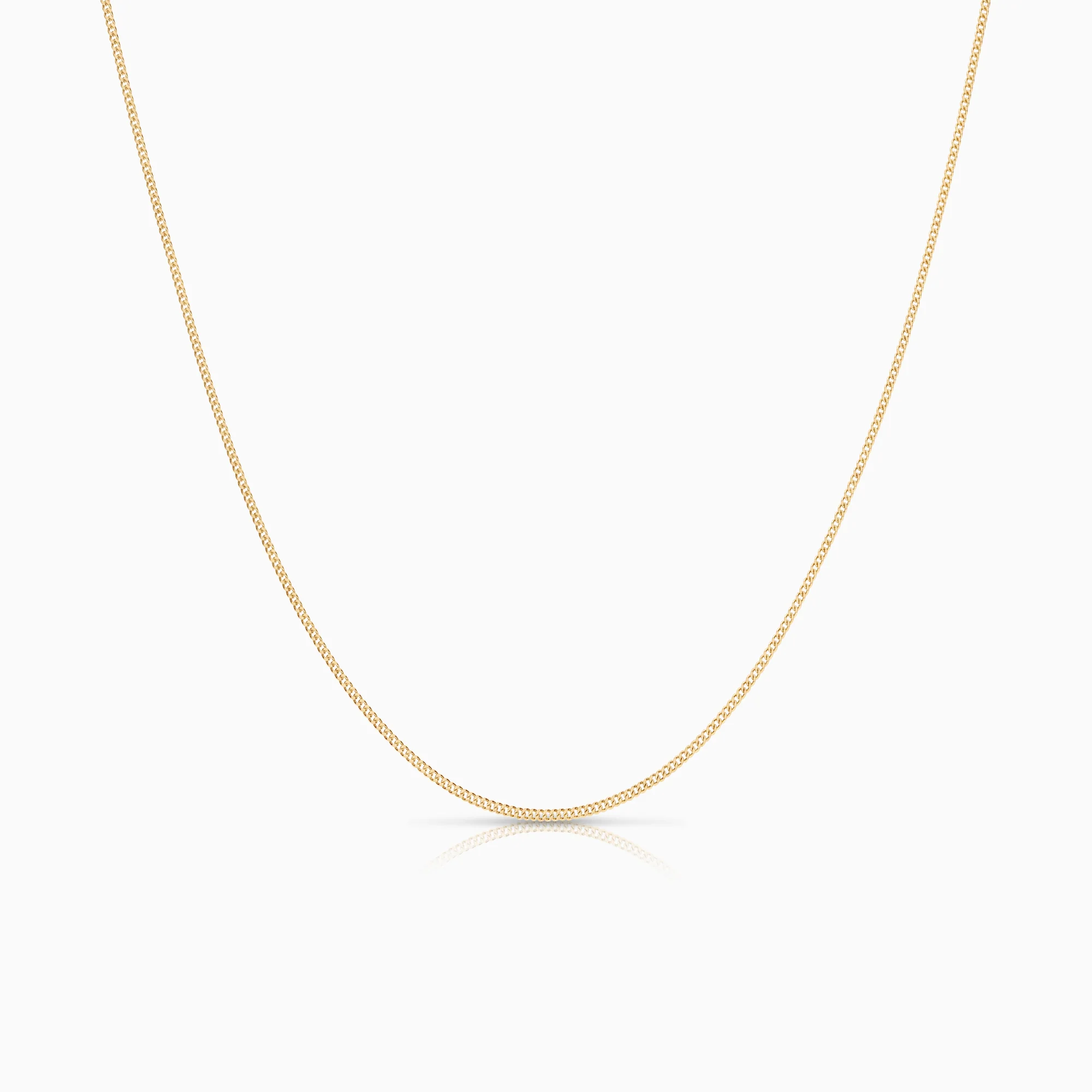 Curb necklace 2.37g 18K gold