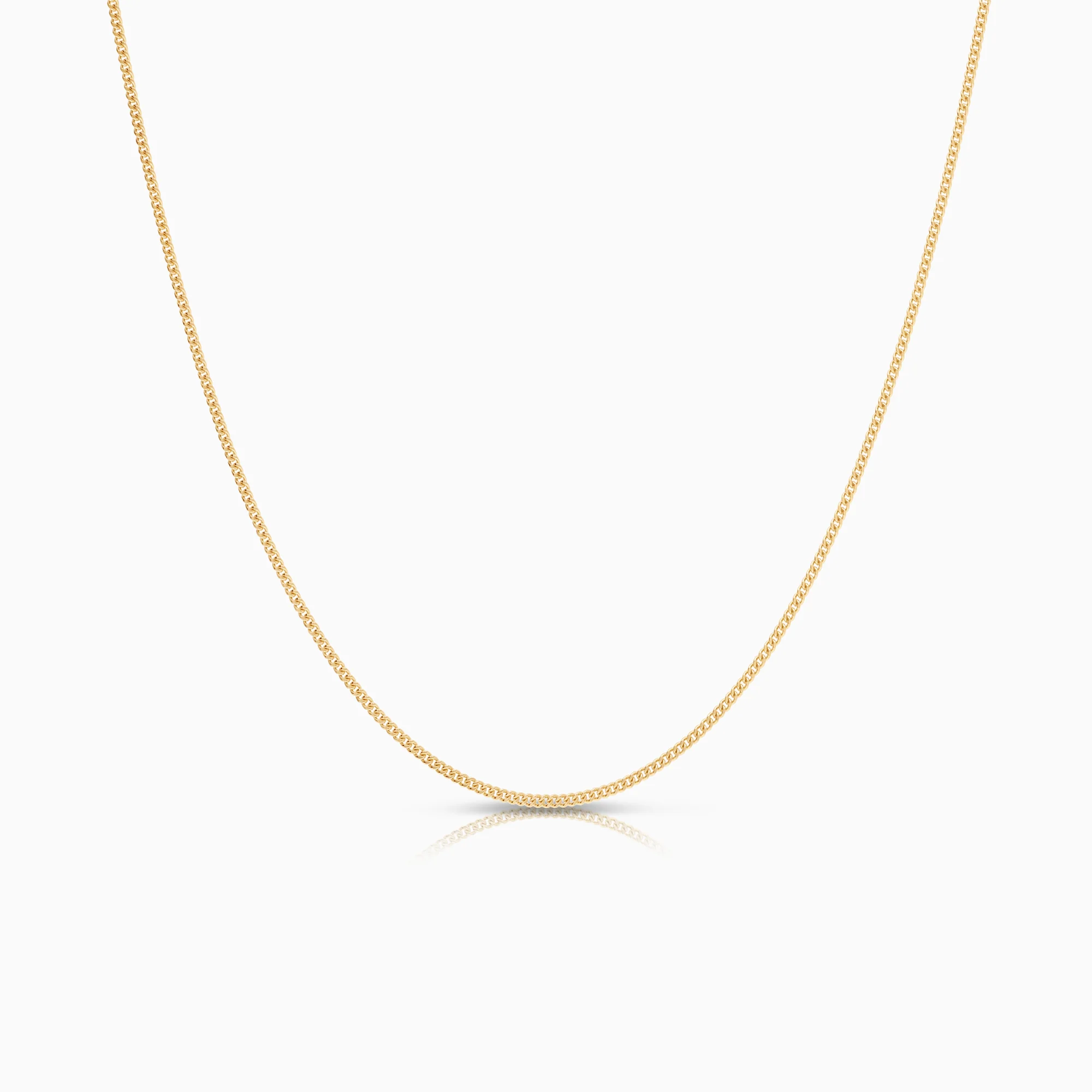 Curb necklace 2.47g 18K gold