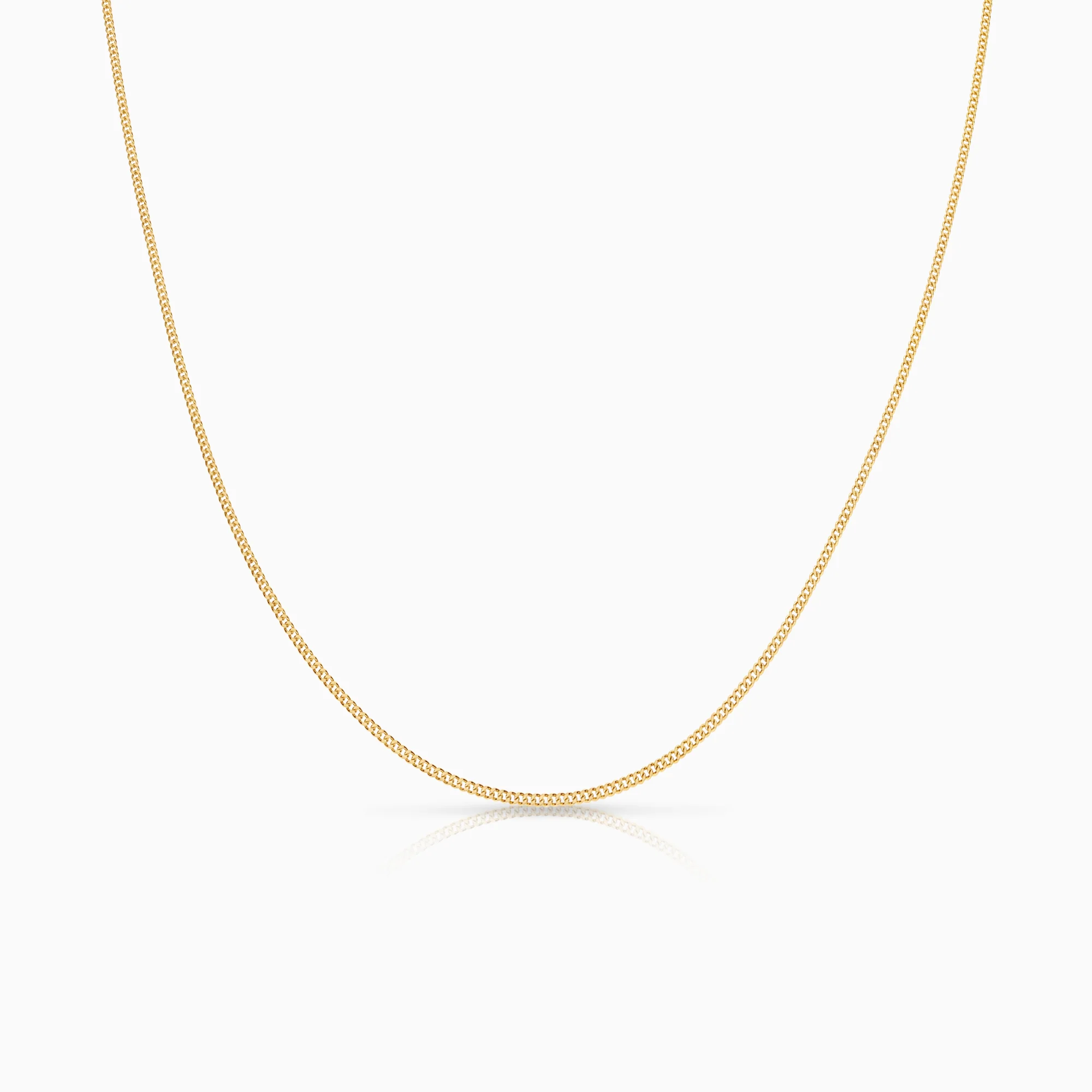 Curb Necklace 2.48g 18K Gold