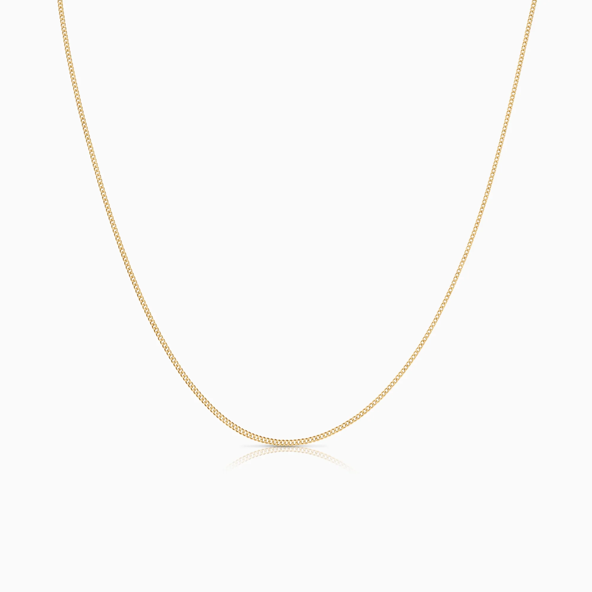 Curb necklace 2.50g 18K gold