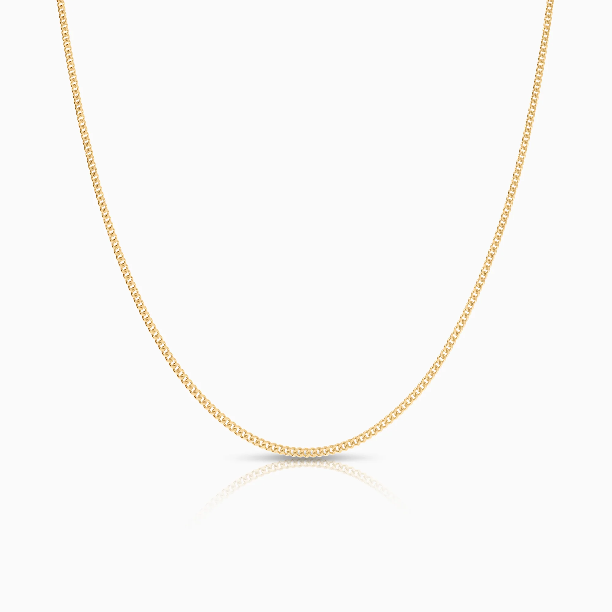 Curb necklace 2.50g 18K gold