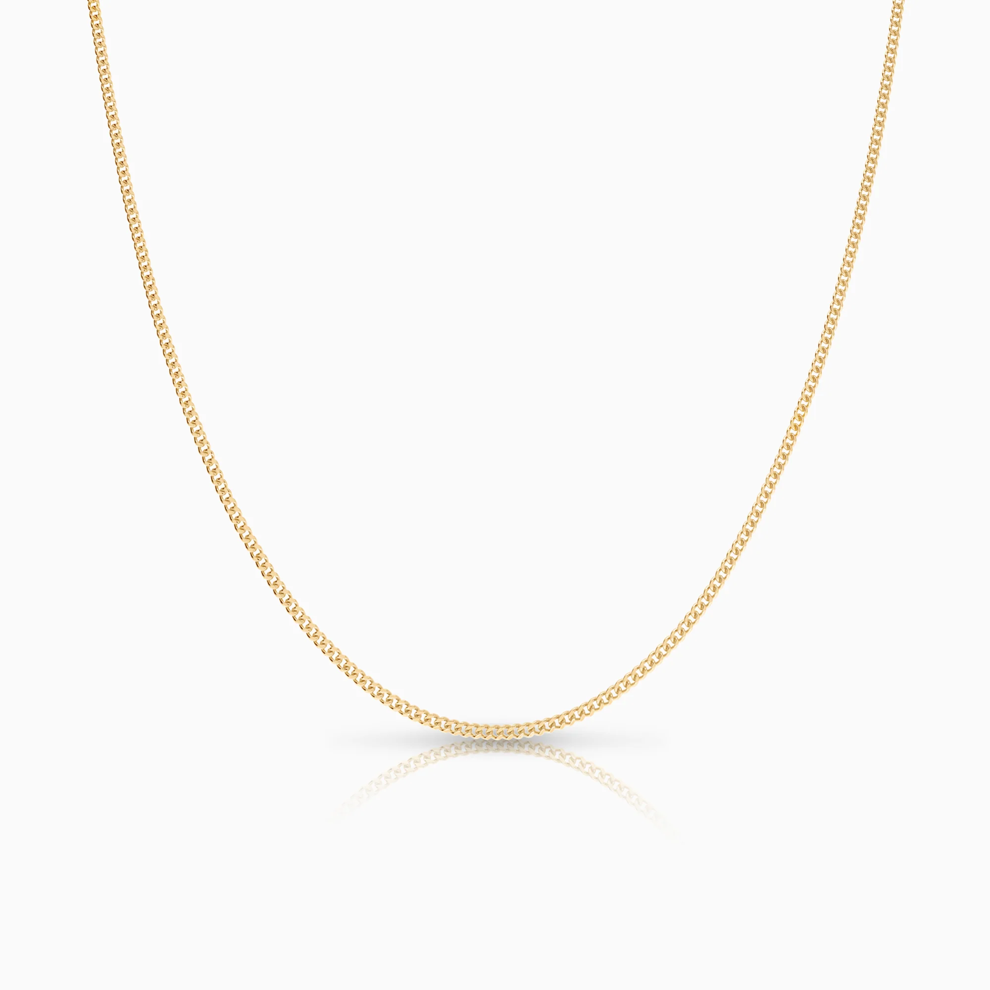 Curb necklace 2.51g 18K gold