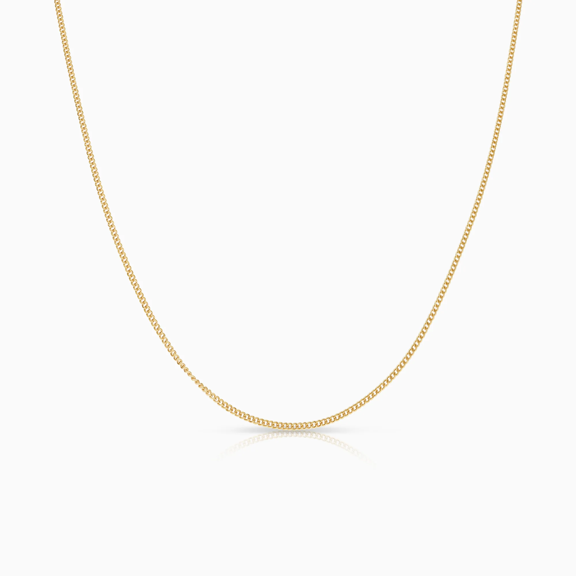 Curb necklace 2.51g 18K gold