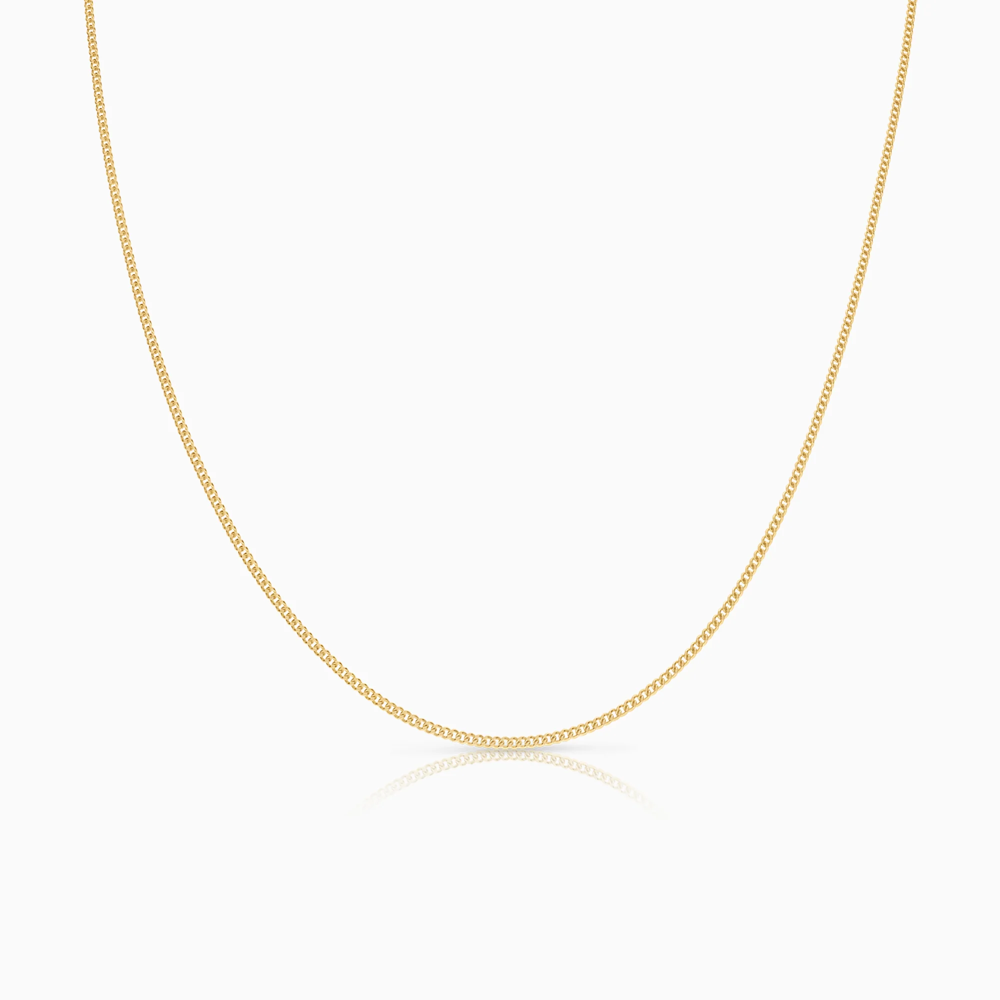 Curb necklace 2.52g 18K gold