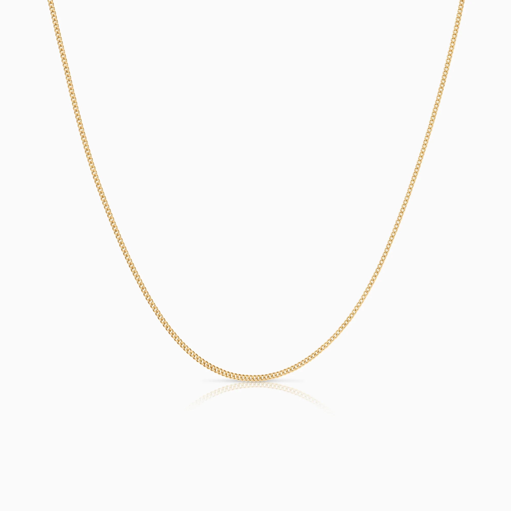Curb necklace 2.59g 18K gold