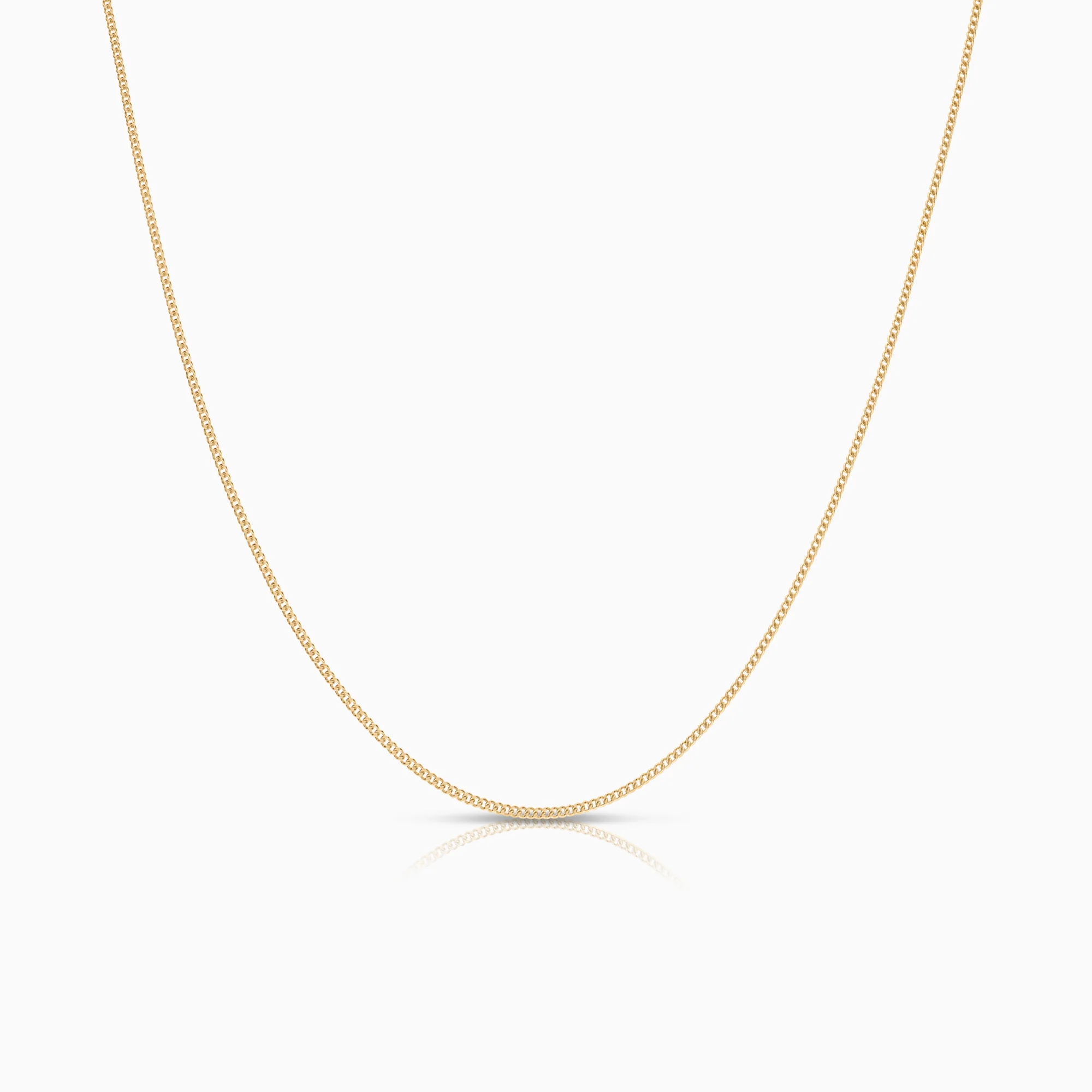 Curb necklace 2.59g 18K gold