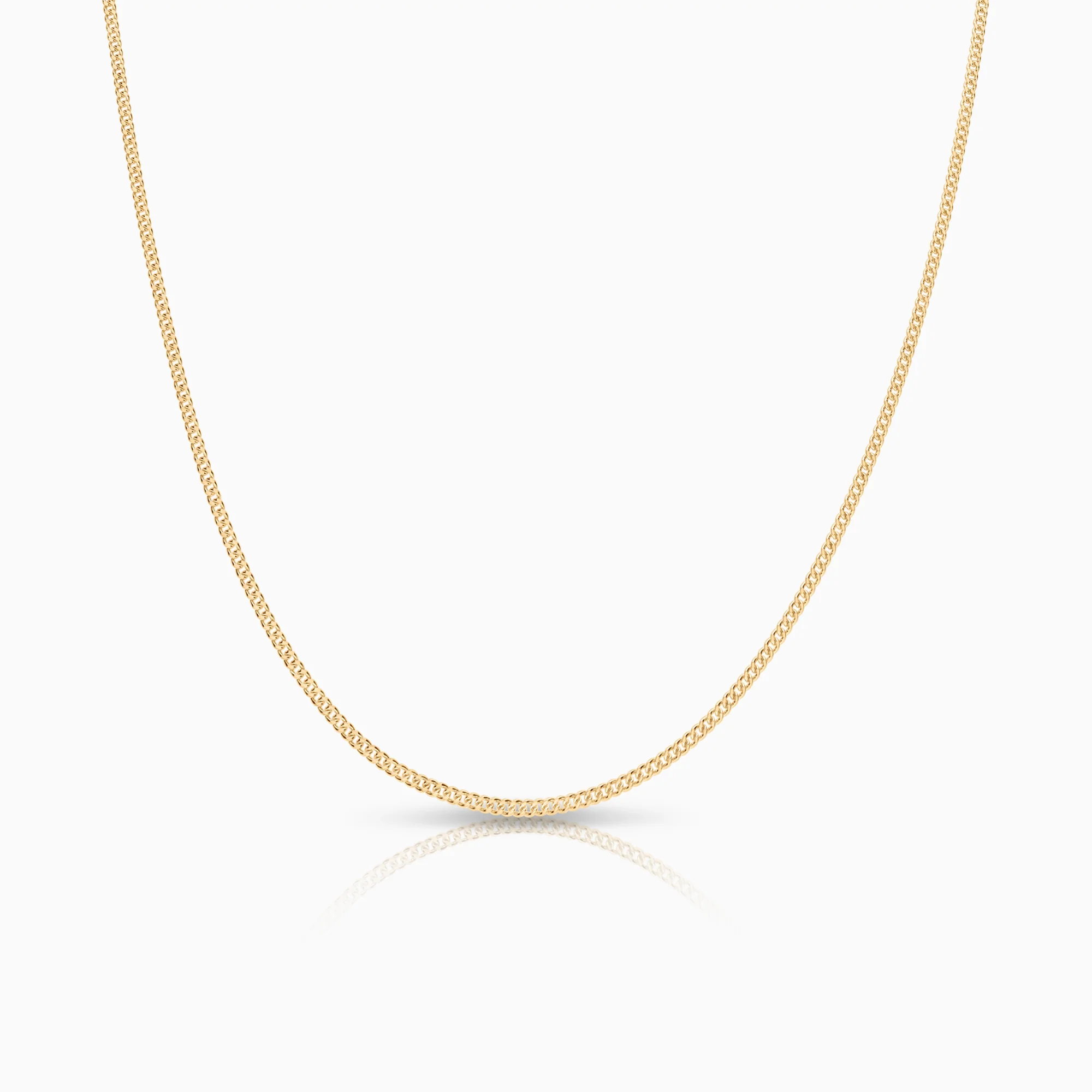 Curb necklace 2.63g 18K gold