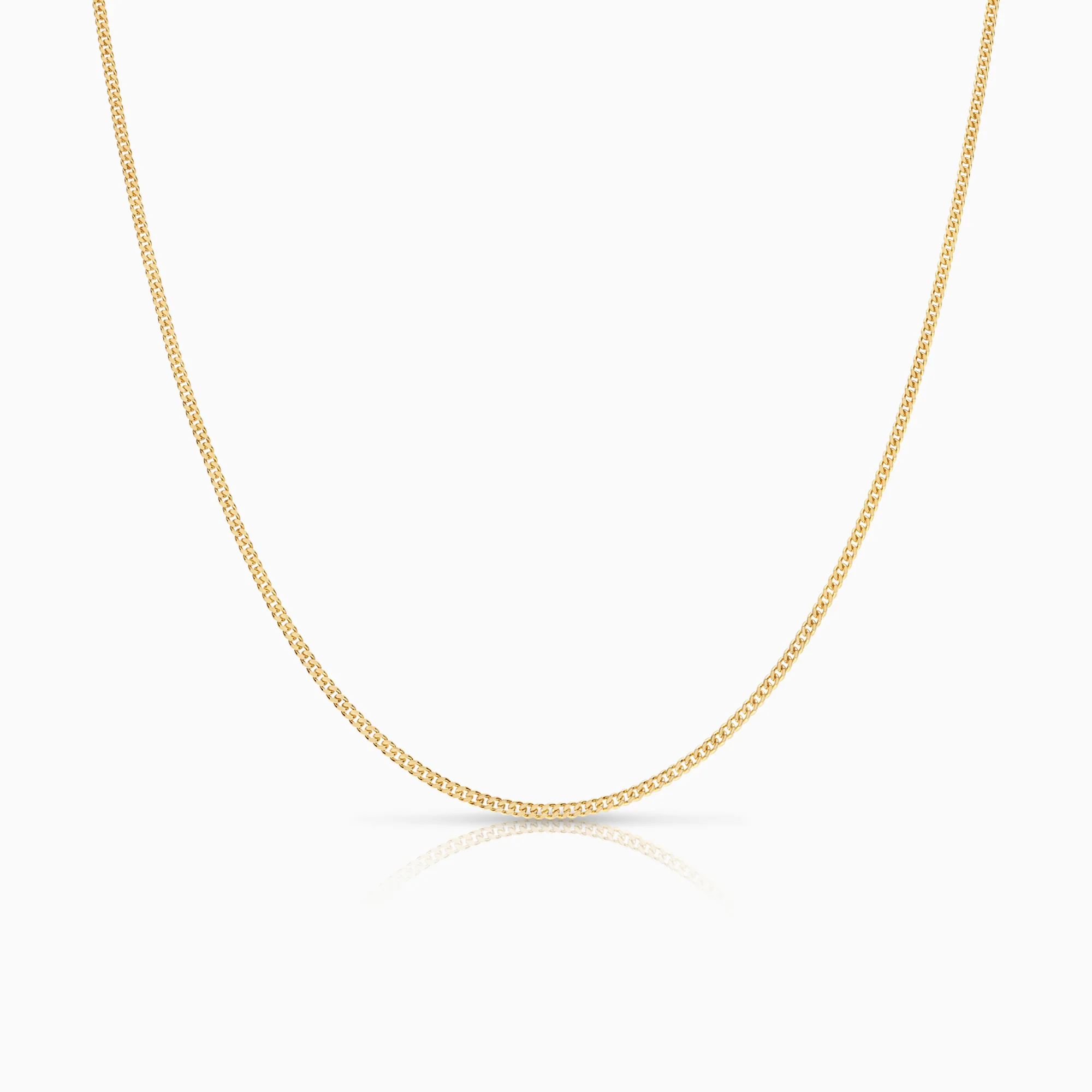 Curb necklace 2.77g 18K gold