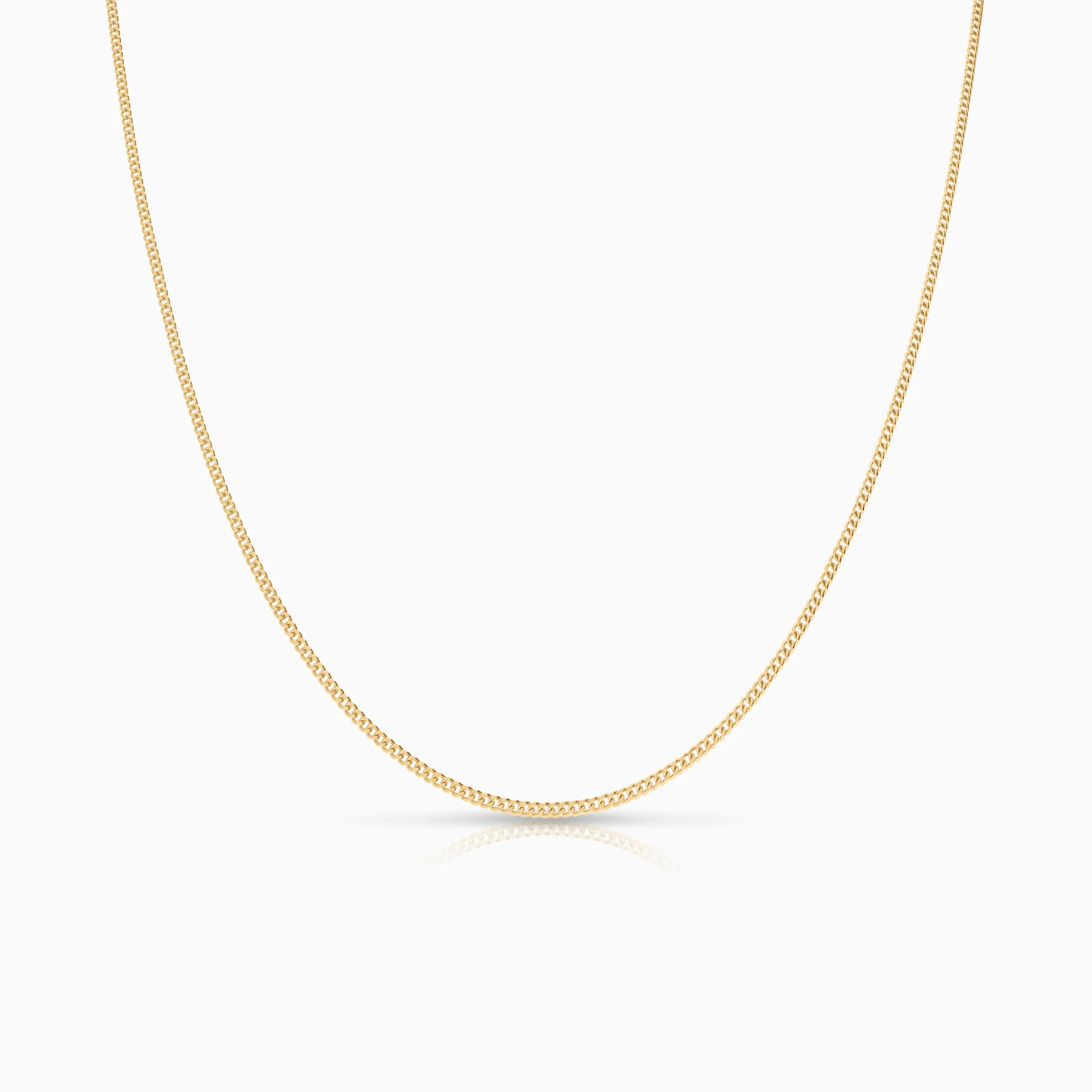 Curb necklace 2.78g 18K rose gold
