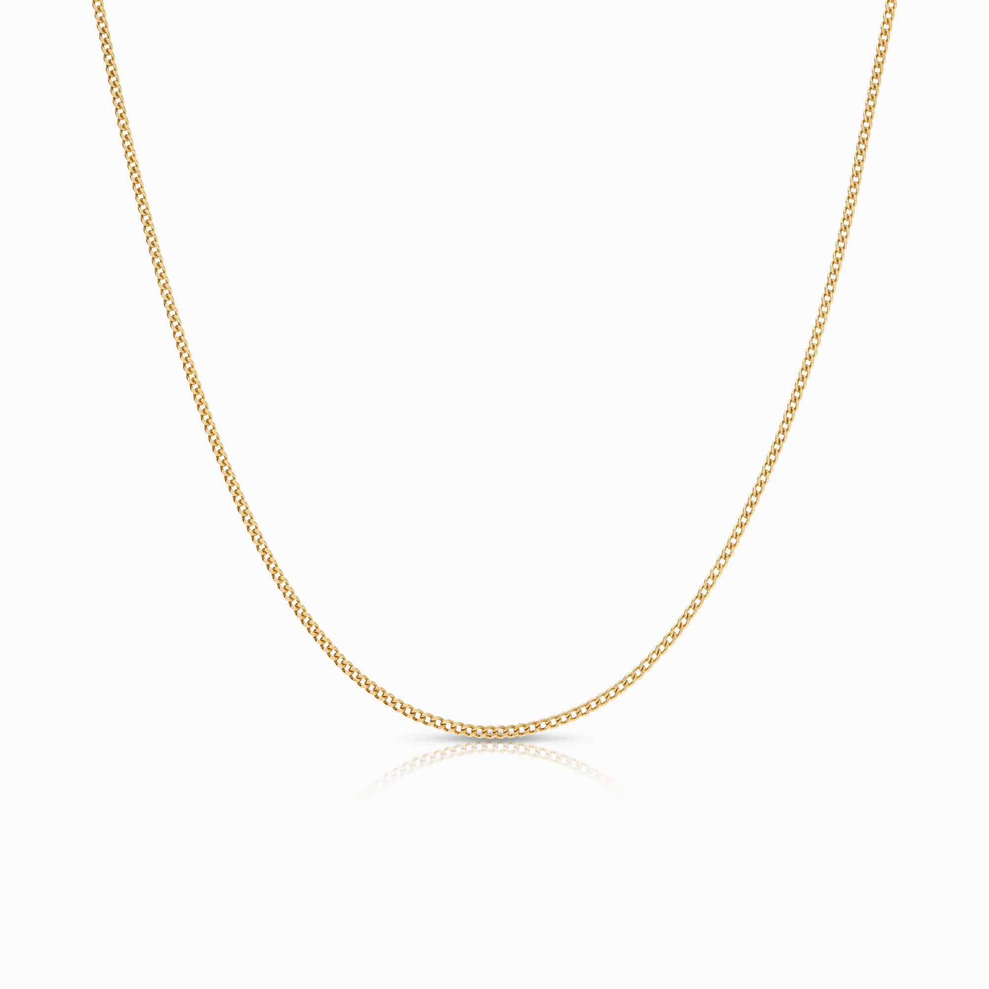 Curb necklace 2.83g 18K gold