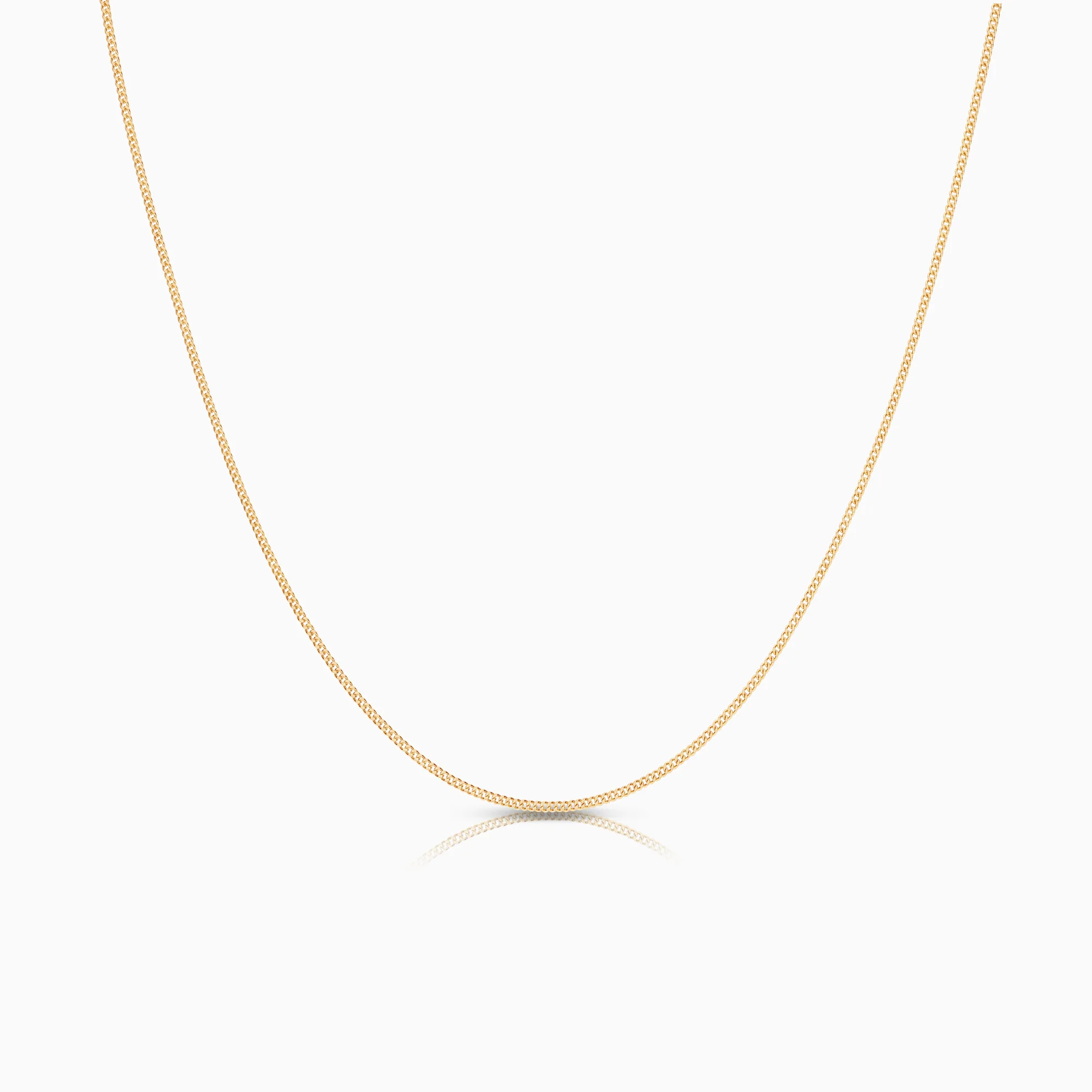 Curb necklace 2.85g 18K gold