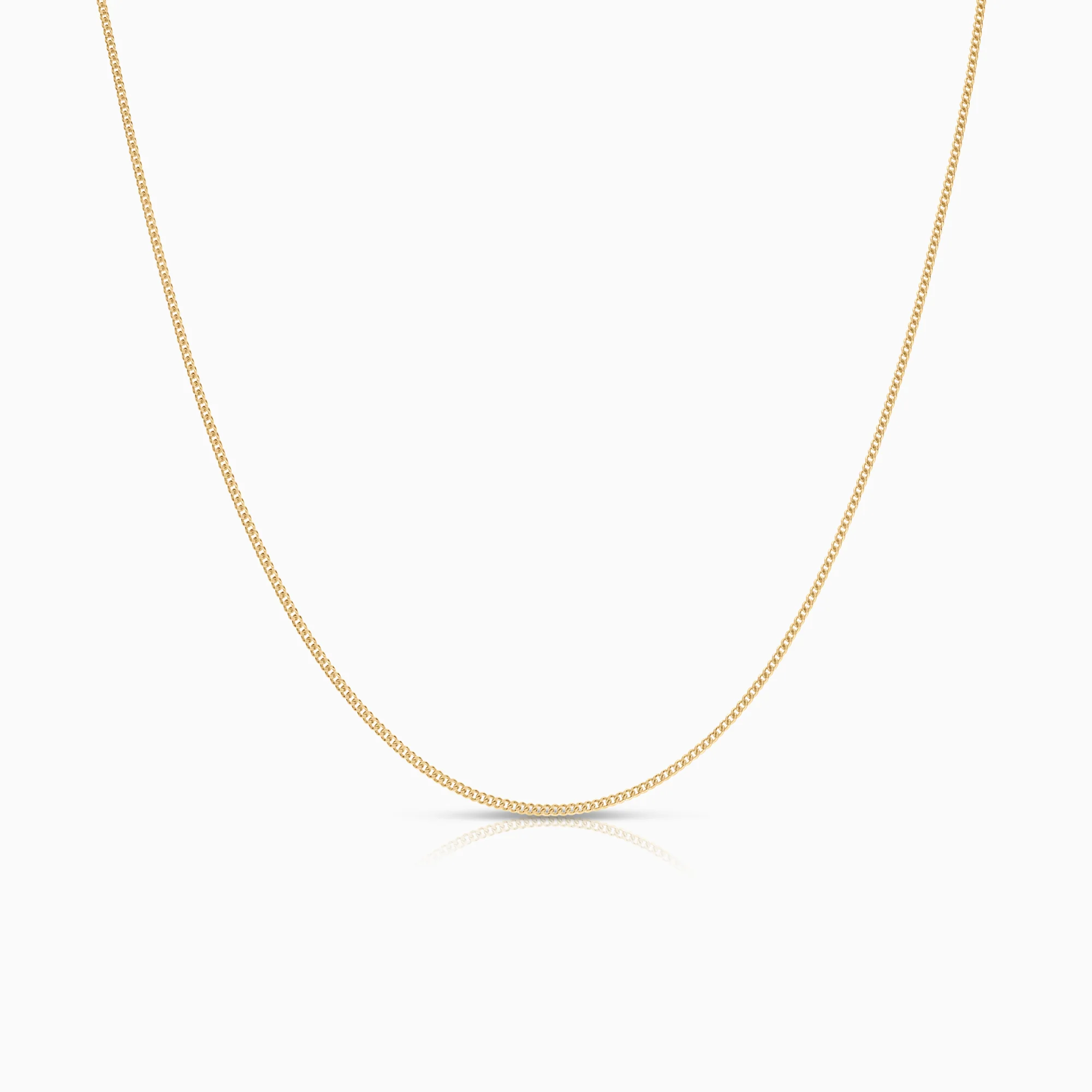 Curb necklace 2.88g 18K gold