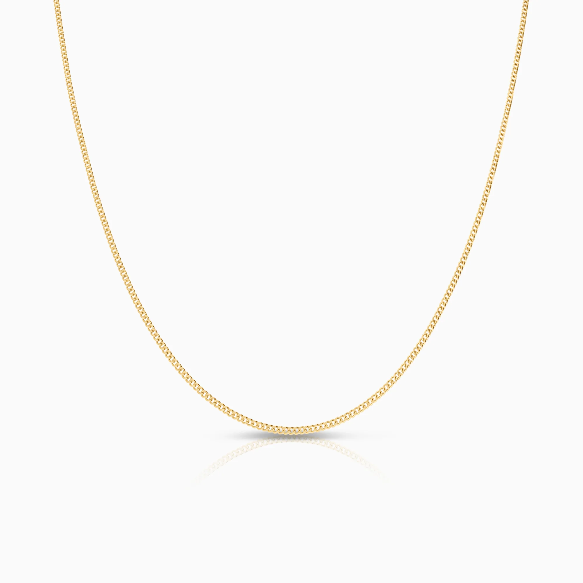 Curb necklace 2.91g 18K gold